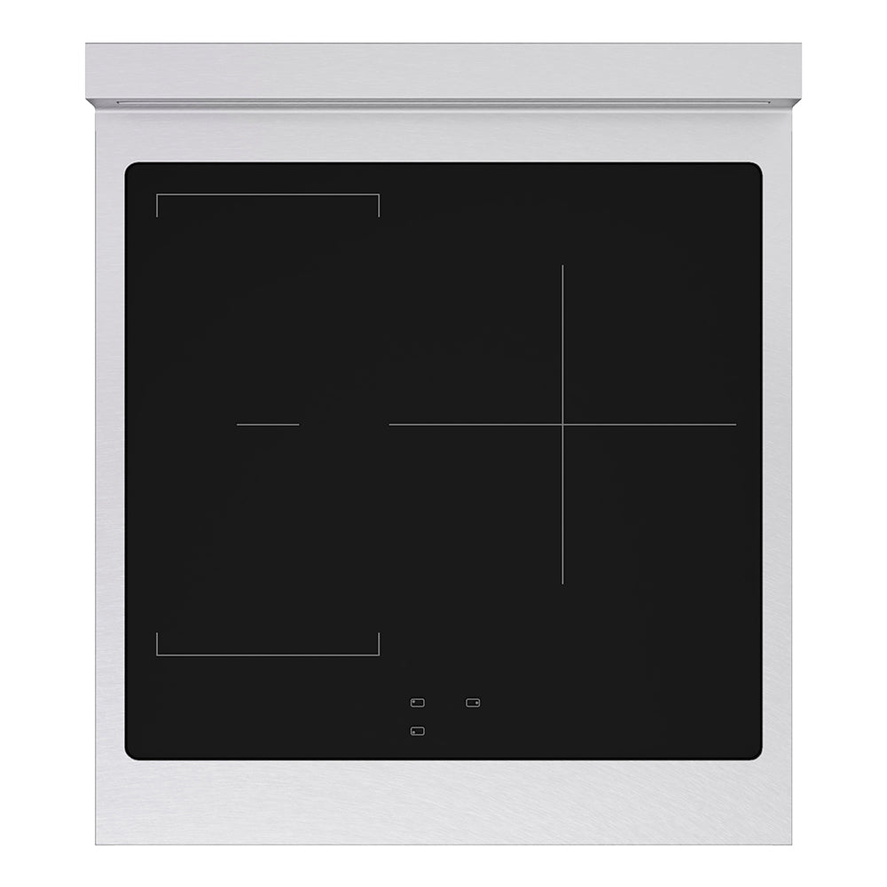 ZLINE 24 in. 3.2 cu. ft. Paramount Induction Range with 3 Element Cooktop and Electric Convection Oven in Satin Stainless Steel (SINRS-24)