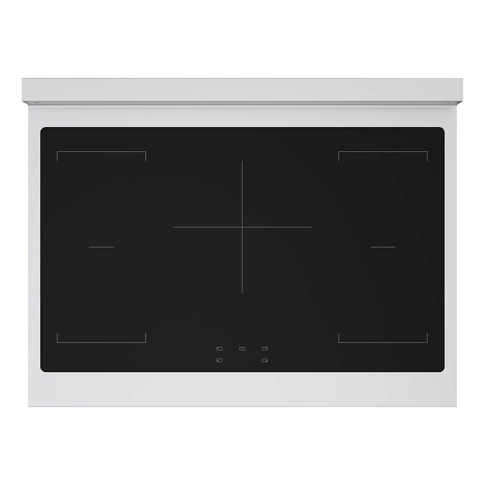 ZLINE 36 in. 5.2 cu. ft. Paramount Induction Range with 5 Element Cooktop and Electric Convection Oven in Satin Stainless Steel with White Matte Door (SINRS-WM-36)