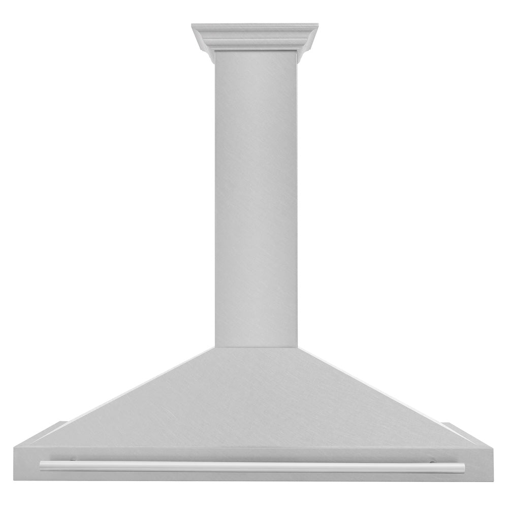 ZLINE 48 in. Convertible Fingerprint Resistant Satin Stainless Steel Range Hood with Stainless Steel Handle (KB4SNX-48)