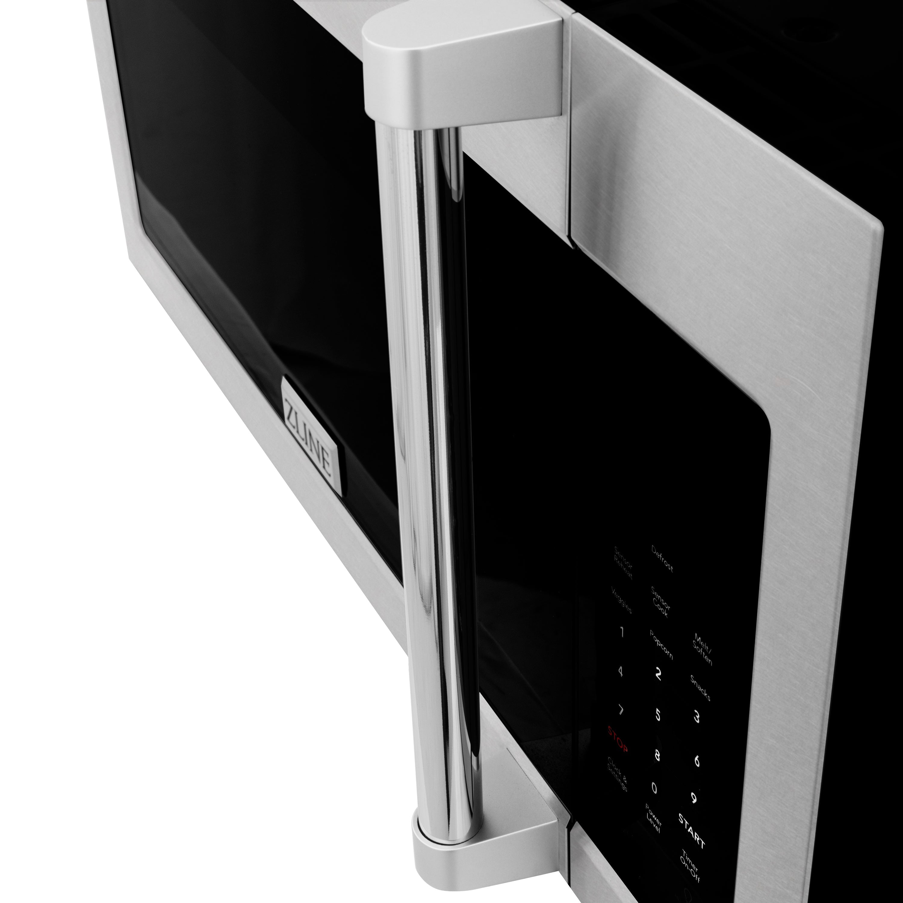 ZLINE 1.5 cu. 30ft. Over the Range Convection Microwave Oven in Fingerprint Resistant Stainless Steel with Traditional Handle and Sensor Cooking
