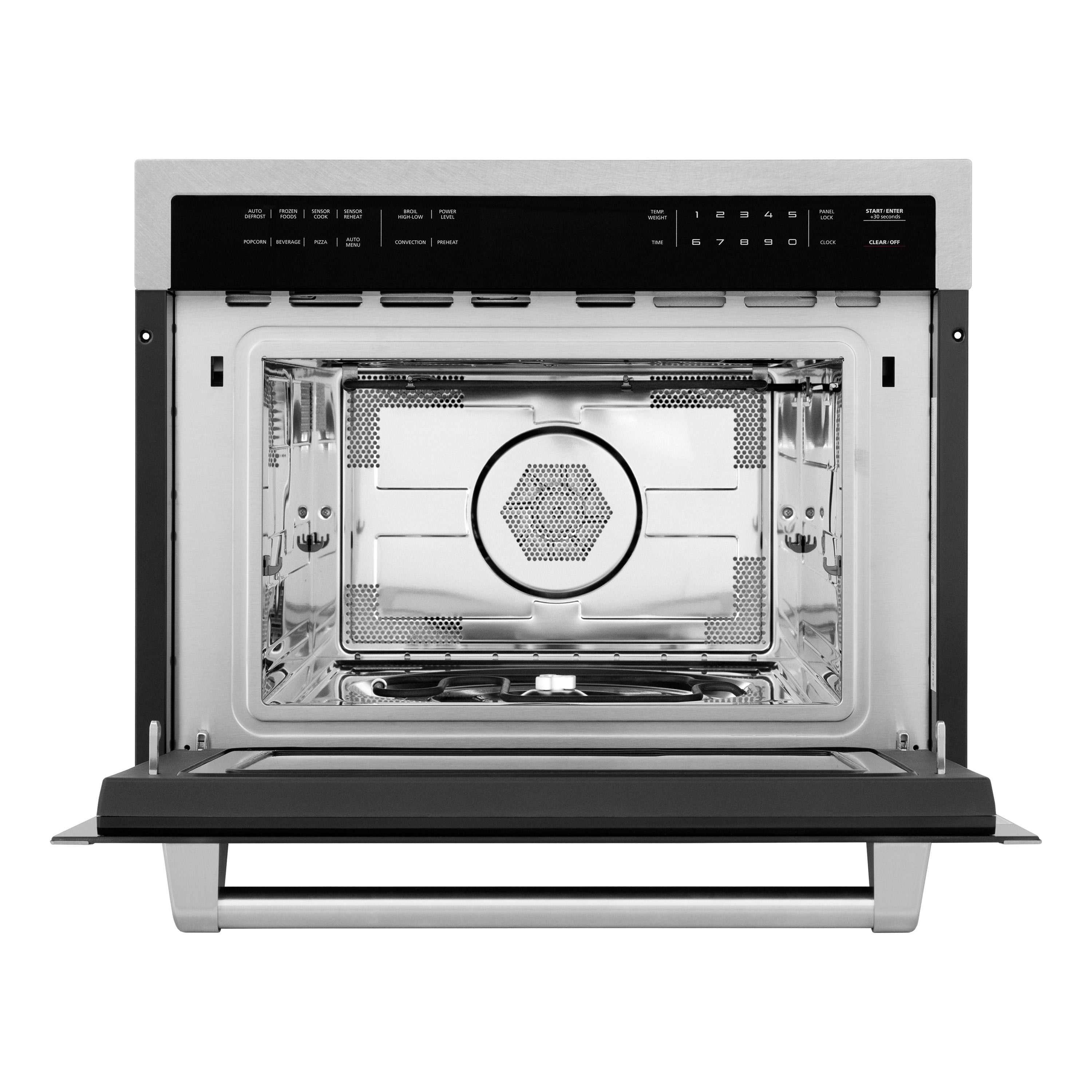 ZLINE 24" 1.6 cu ft. Built-in Convection Microwave Oven in Fingerprint Resistant with Speed and Sensor Cooking