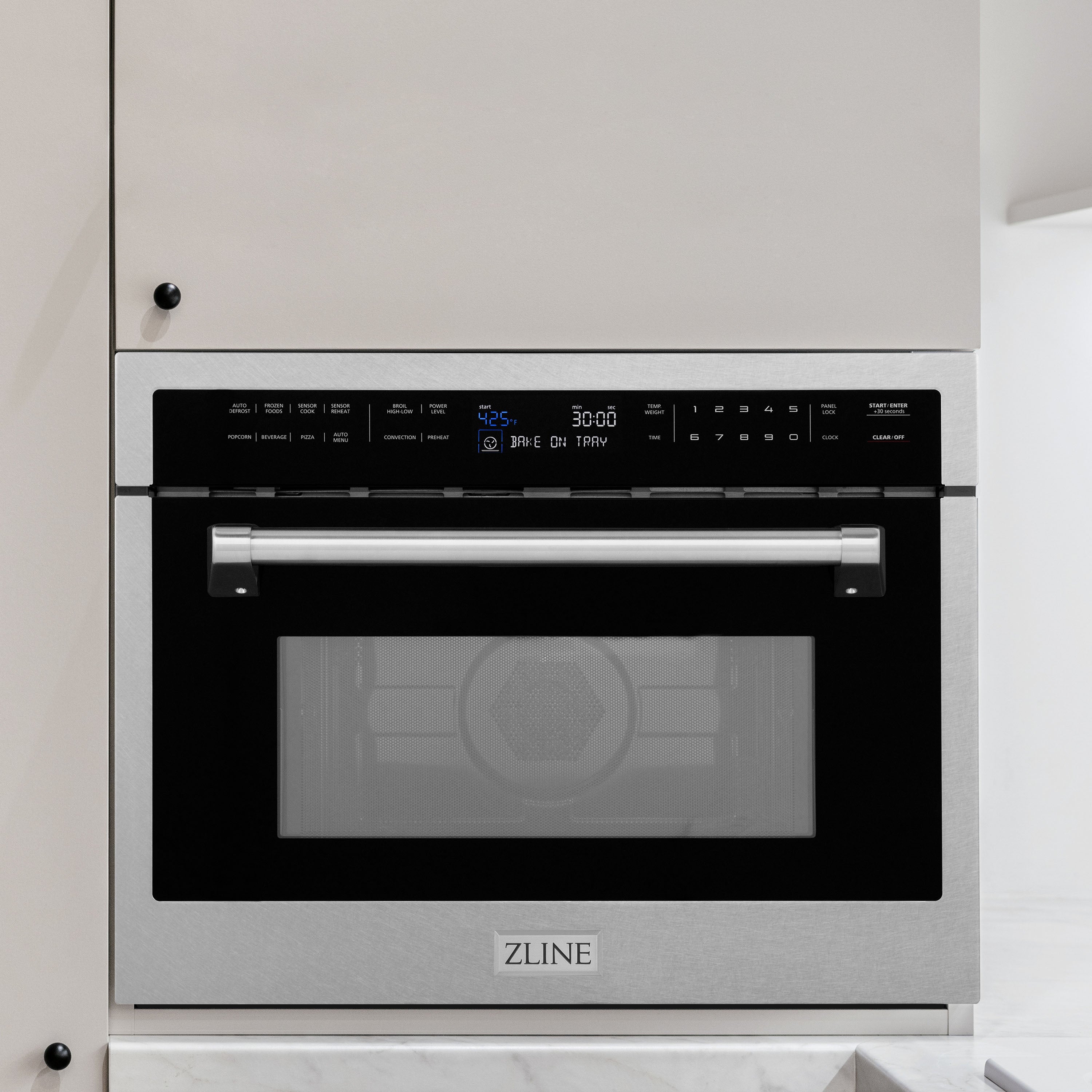 ZLINE 24" 1.6 cu ft. Built-in Convection Microwave Oven in Fingerprint Resistant with Speed and Sensor Cooking
