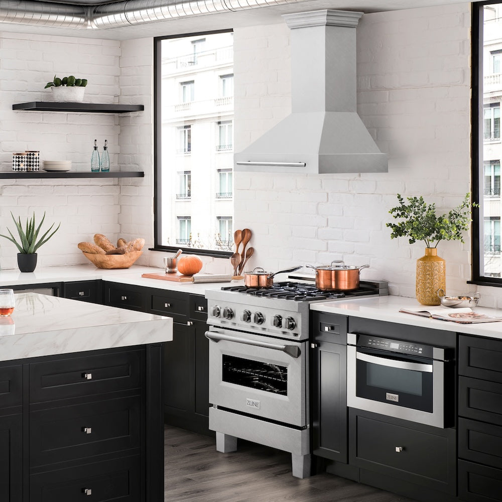 ZLINE 30" Fingerprint Resistant Stainless Steel Range Hood (8654SNX-30)