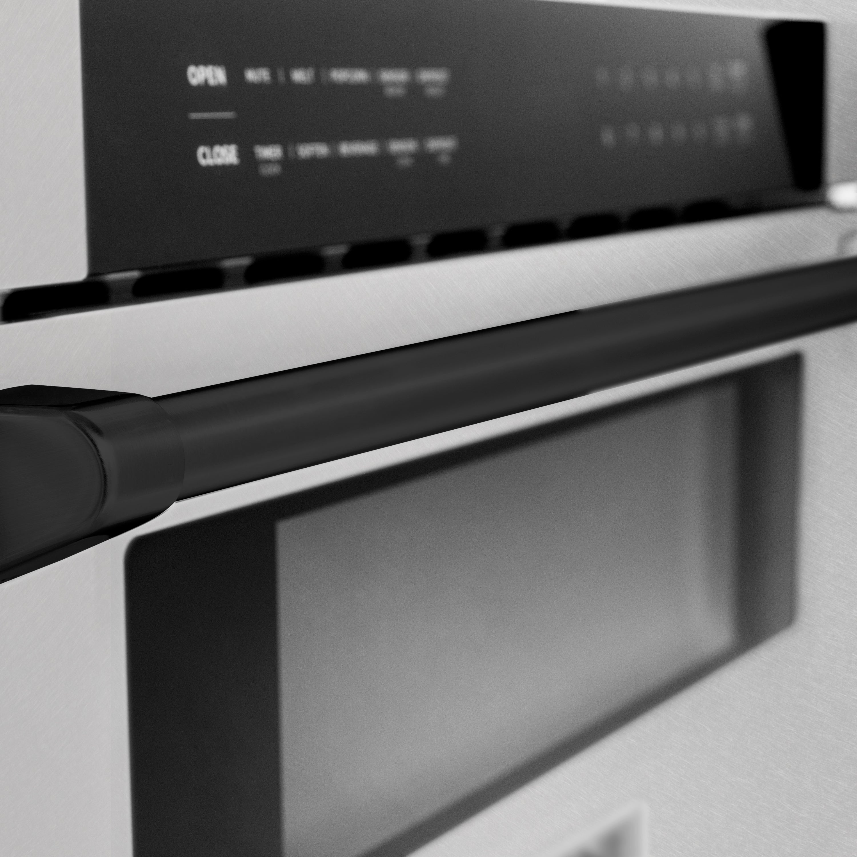 ZLINE Autograph Edition 30" 1.2 cu. ft. Built-In Microwave Drawer in Fingerprint Resistant Stainless Steel with Matte Black Accents