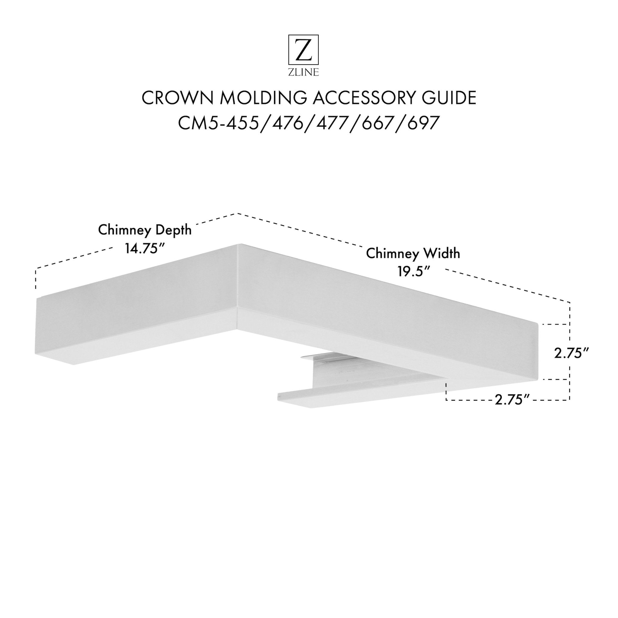 Z-line Range Hood Accessories model CM3-587/597/KE/KECOM-30/KZ