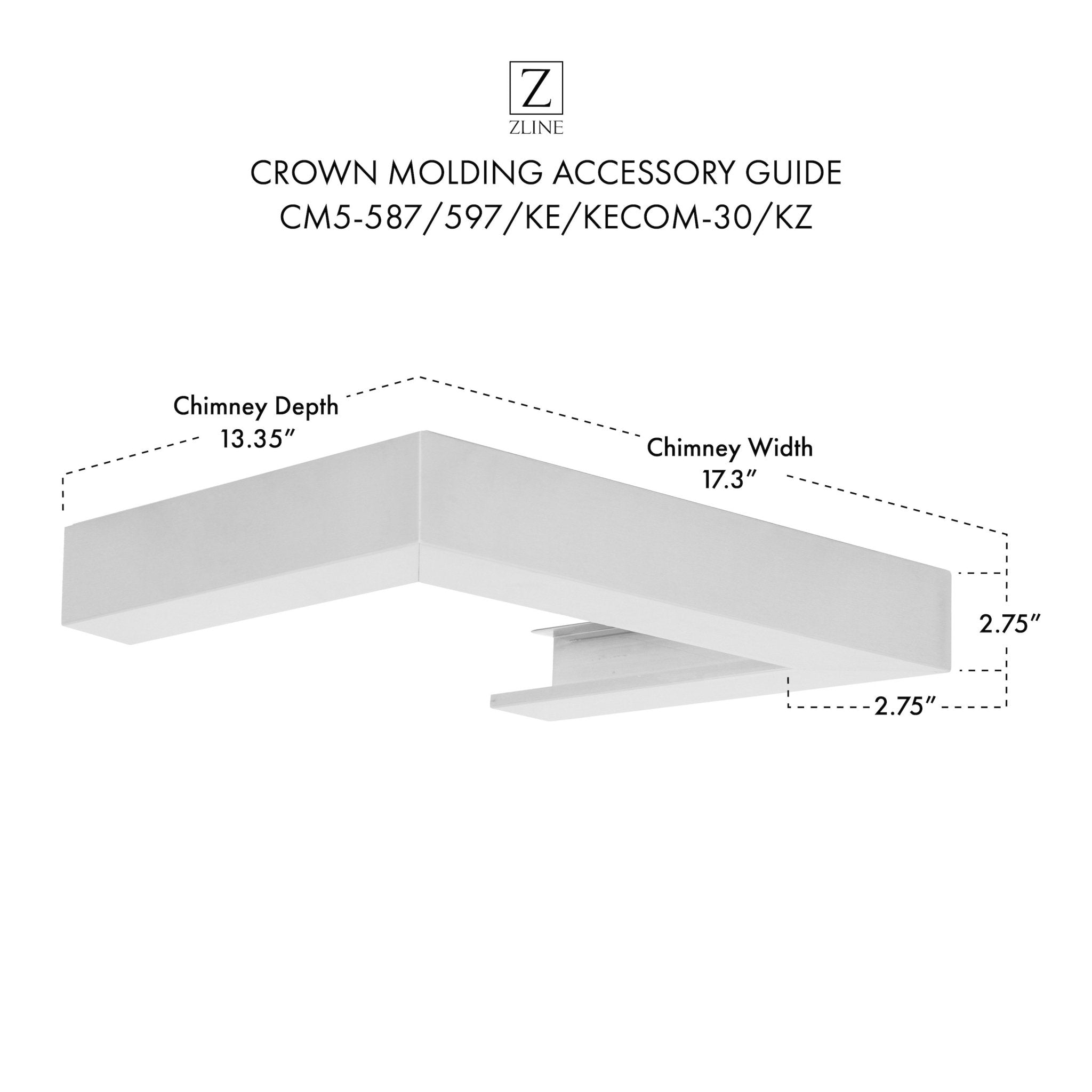 Z-line Range Hood Accessories model CM3-KB/KL2/KL3