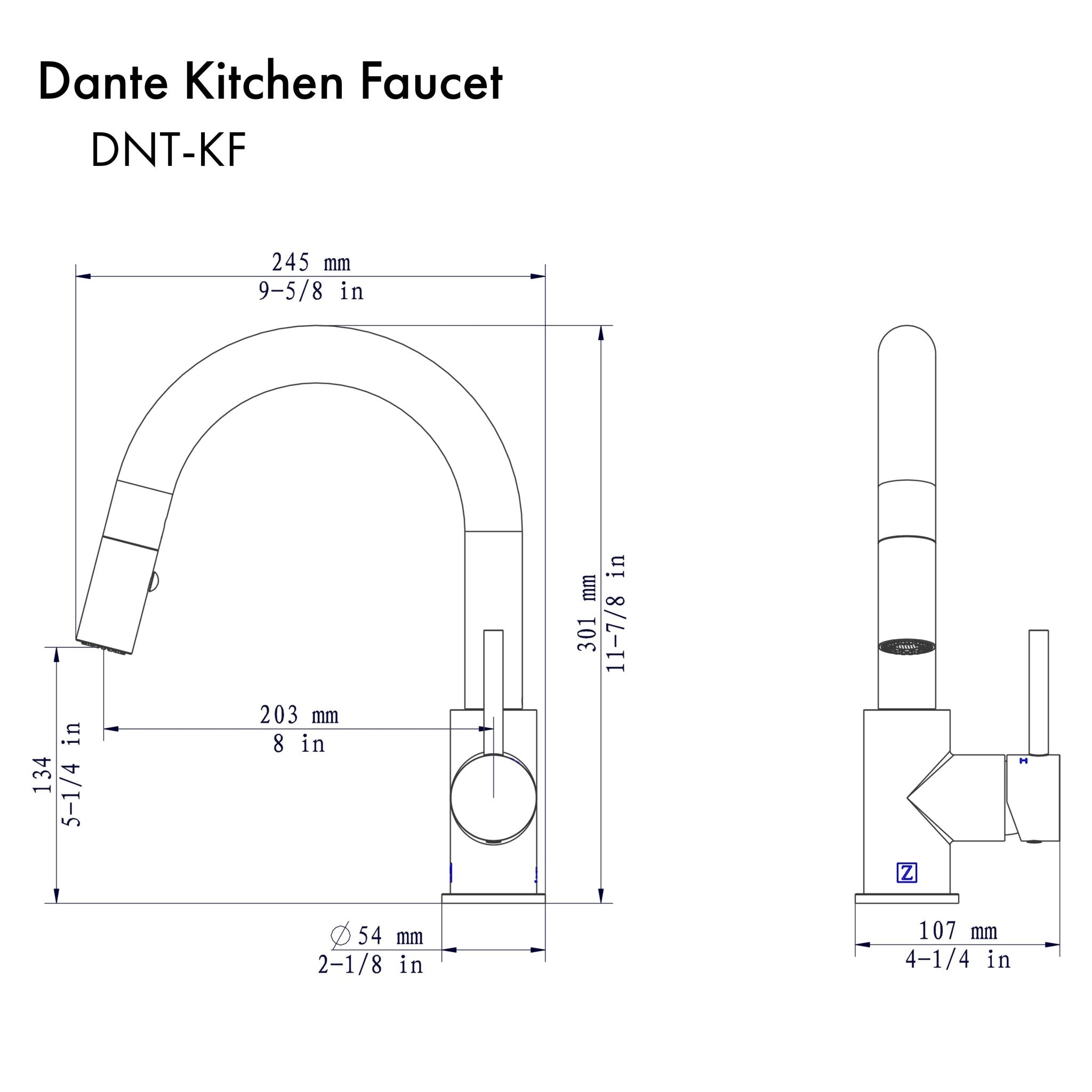 Z-line Kitchen Faucets model DAL-KF-GM