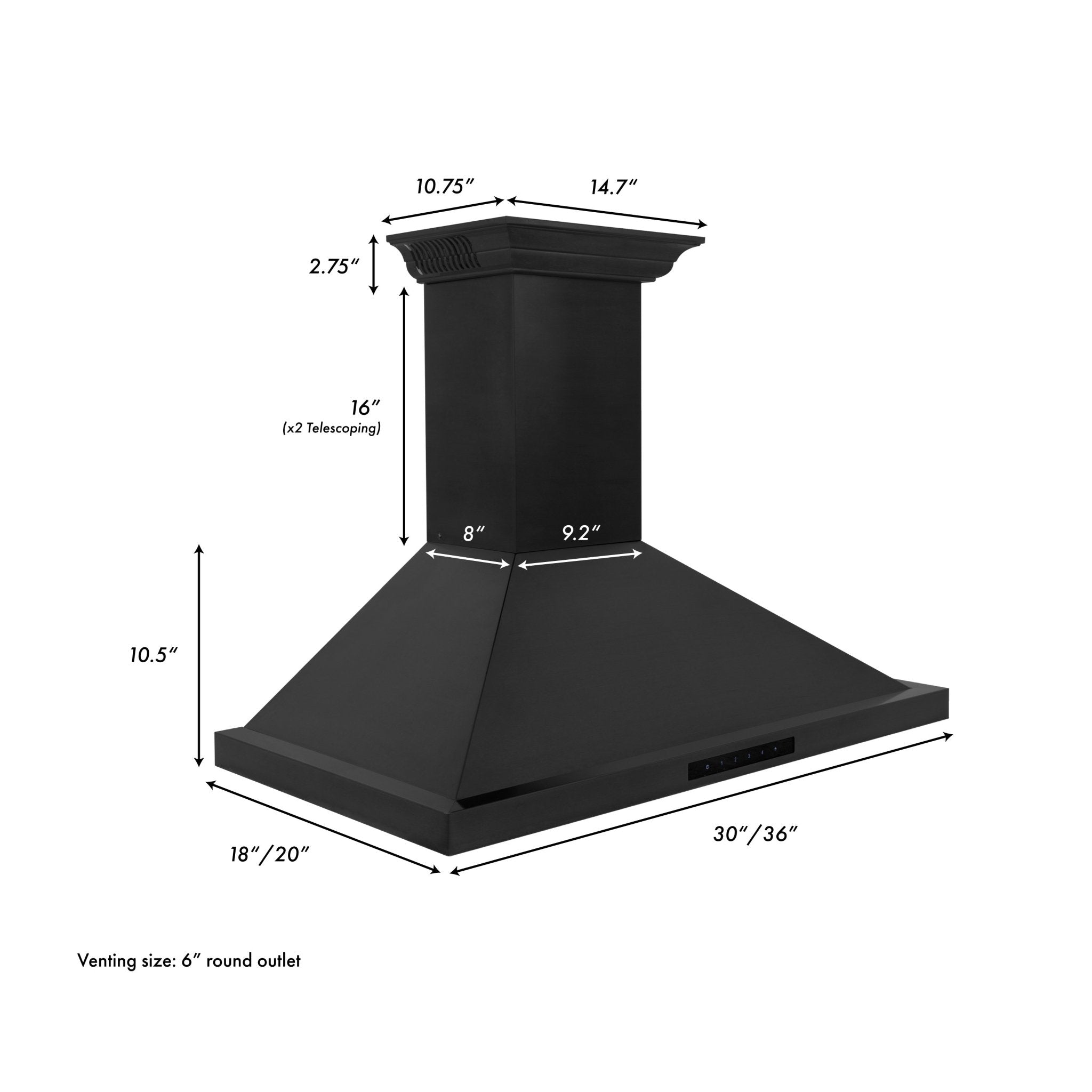 Z-line Range Hoods model BSKBNCRN-24