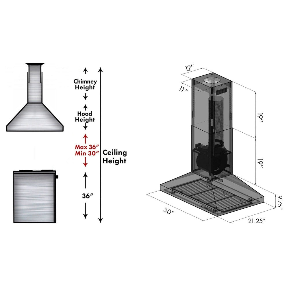 Z-line Range Hoods model KL3-48