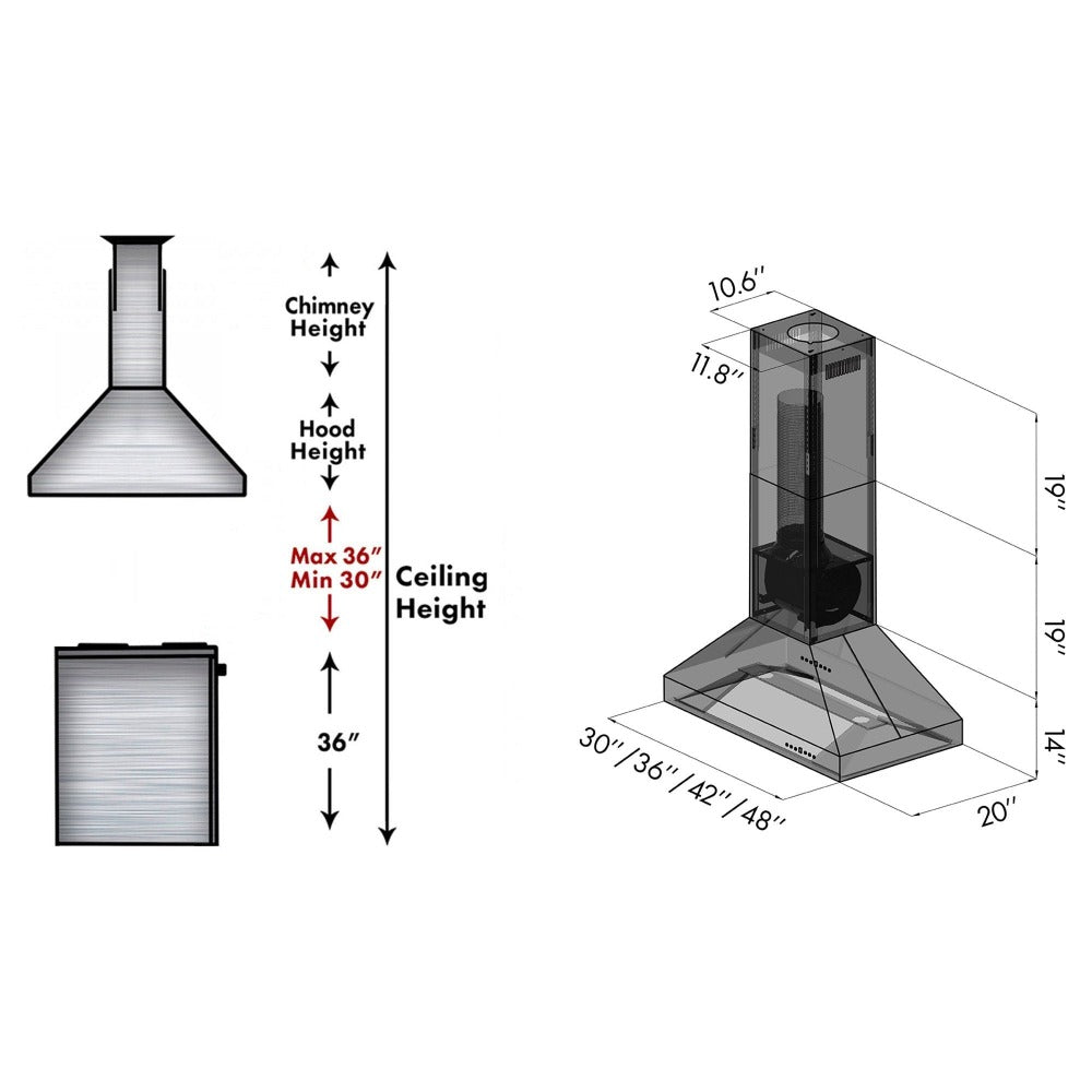 Z-line Range Hoods model 597-RD-48