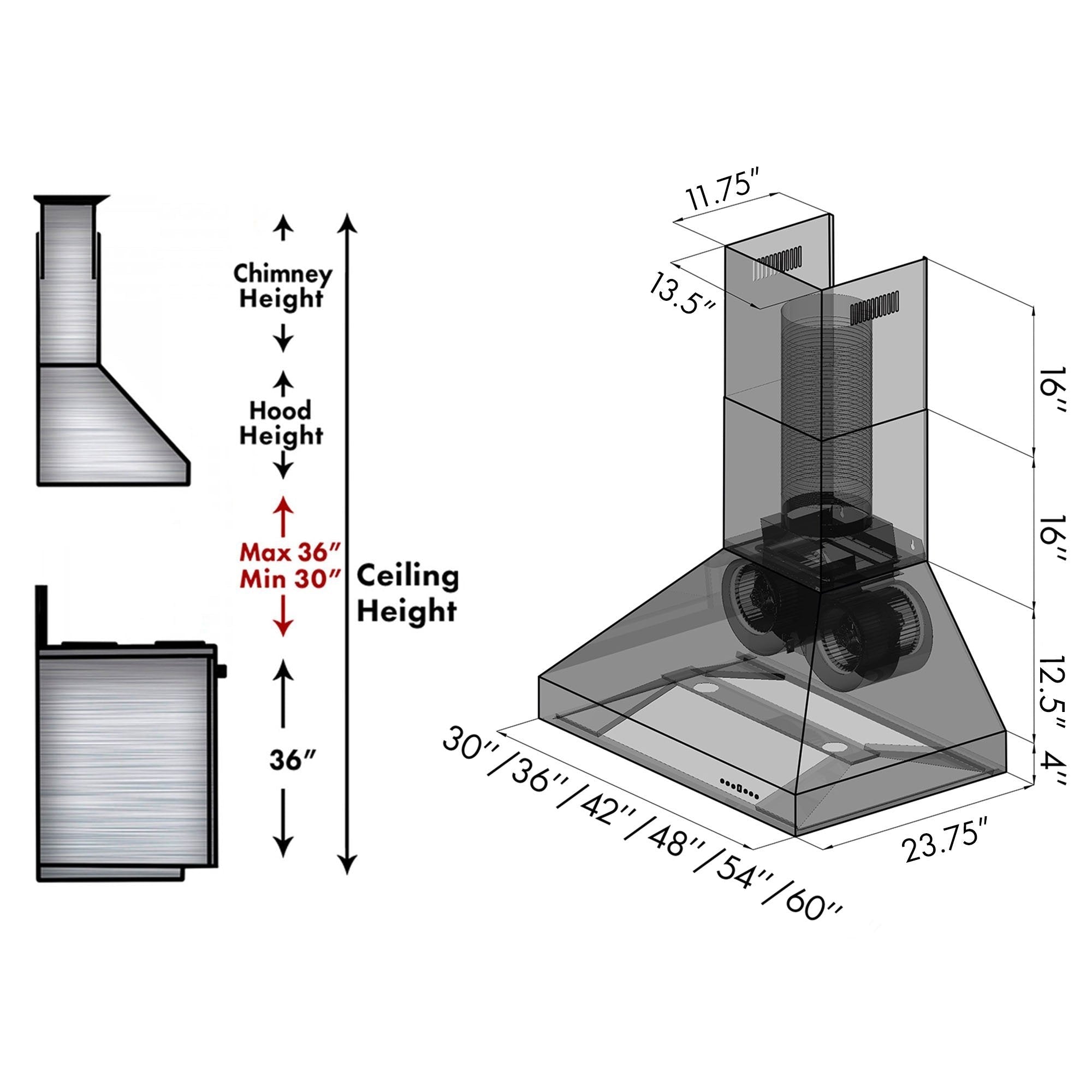 Z-line Range Hoods model 655-HBXXX-48