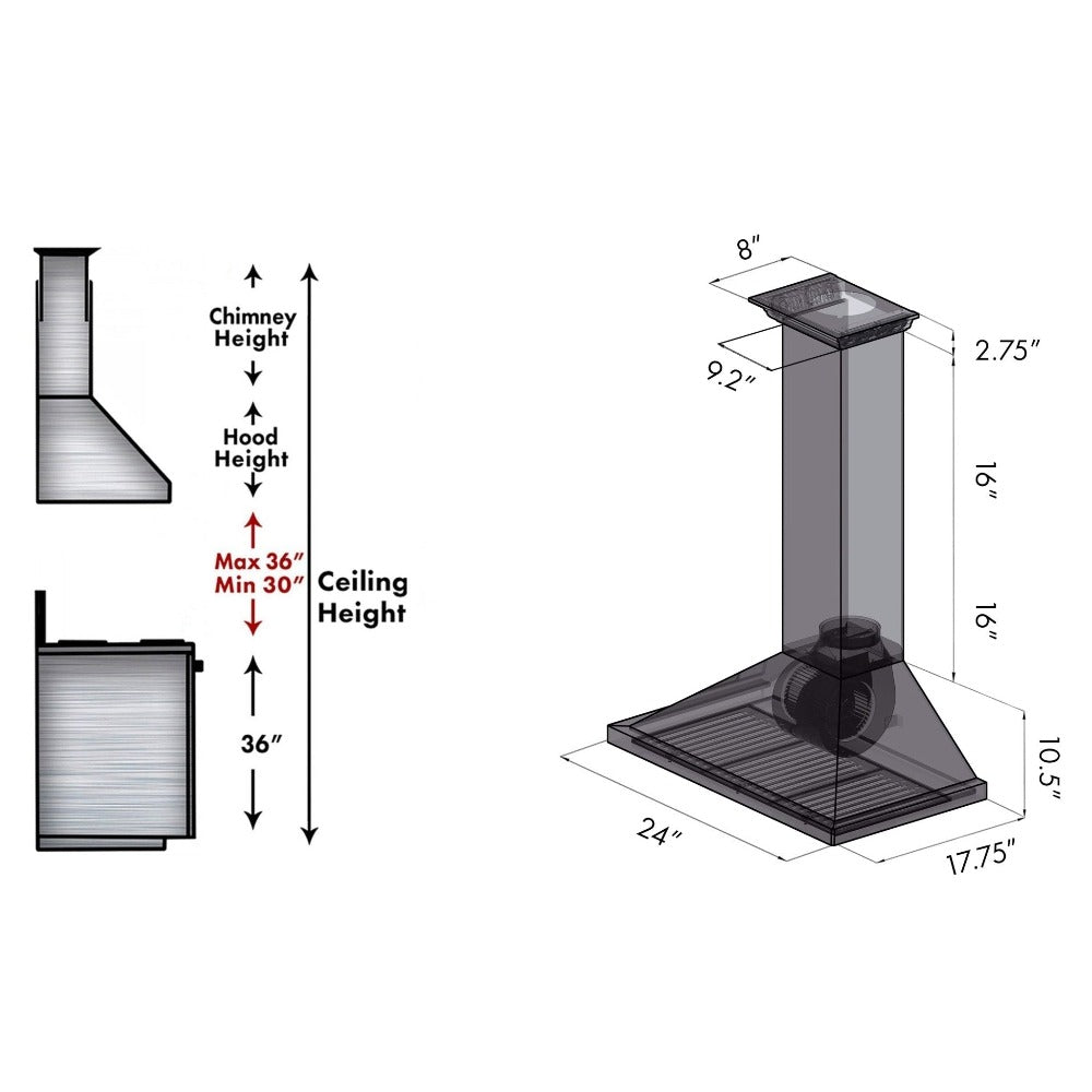 Z-line Range Hoods model KBCC-30