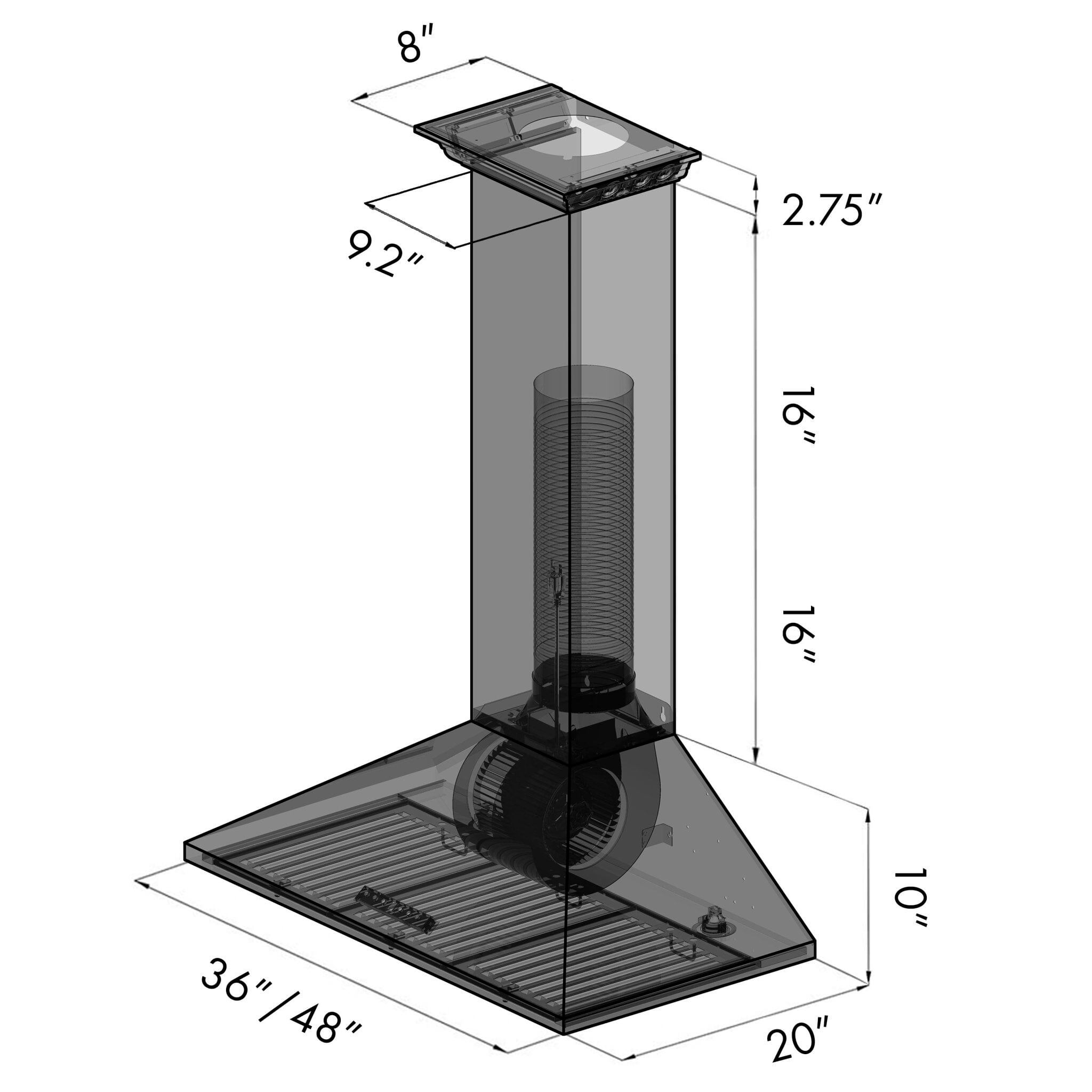 Z-line Range Hoods model KL2-36