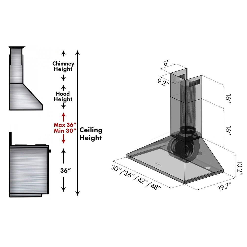 Z-line Range Hoods model KF1-36