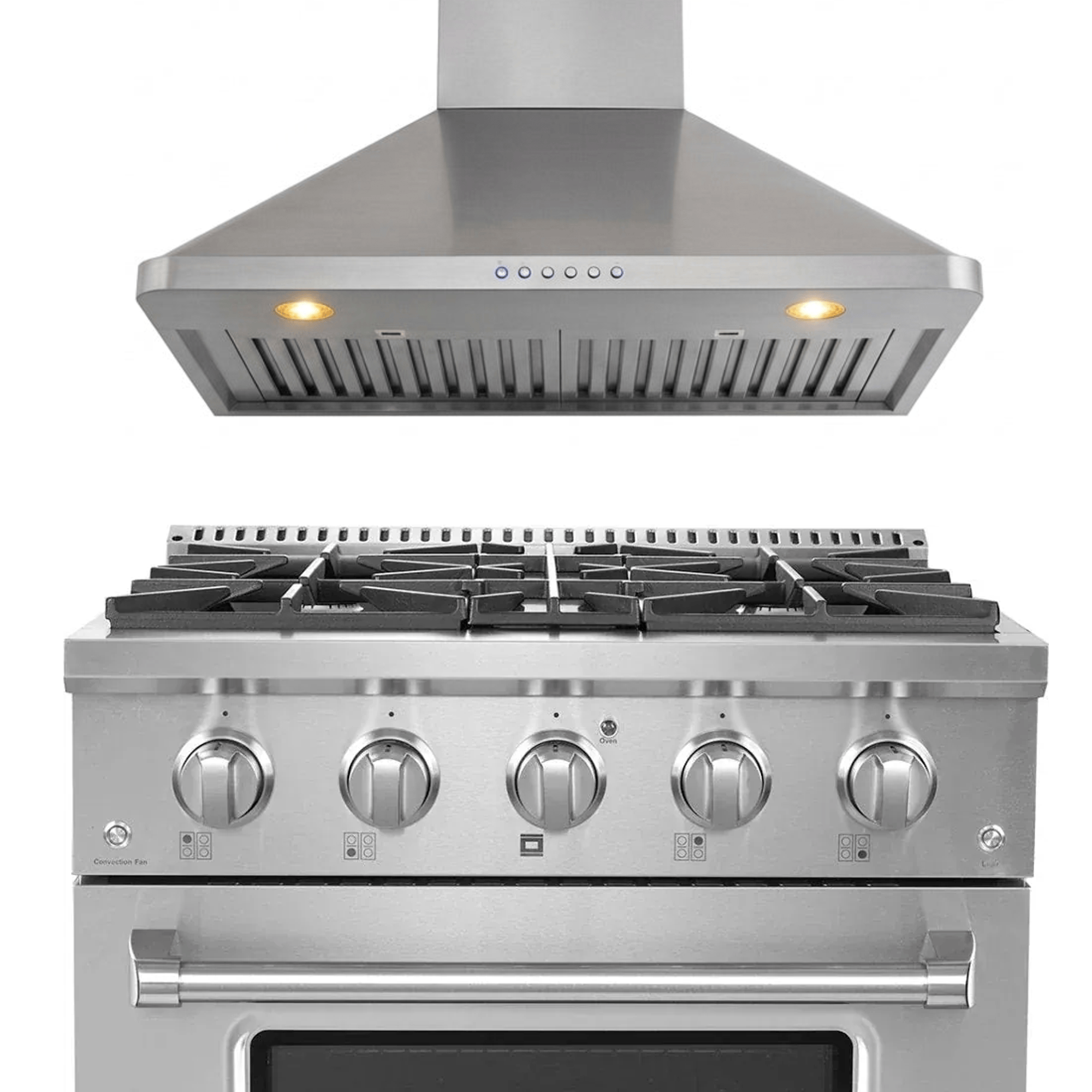 ProlineRangeHoods.com: PLSR 30" All-Gas Range & PLJW 129 30" hood bundle with 5 knobs, lighting—save 10%.