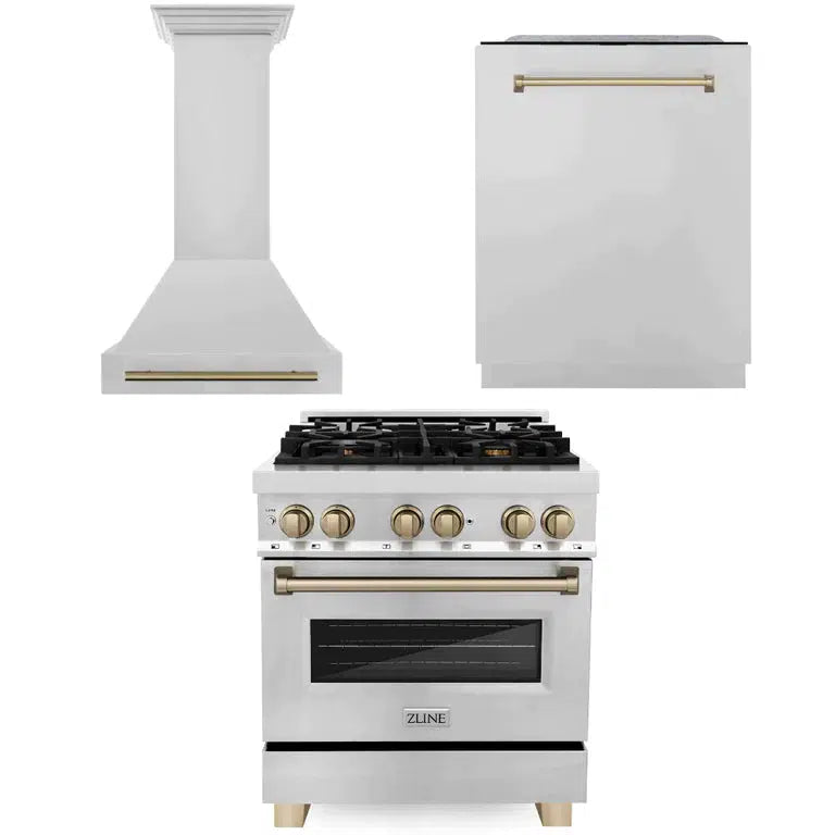 Z-line Kitchen Packages model 3AKP-RARHDWM30-CB