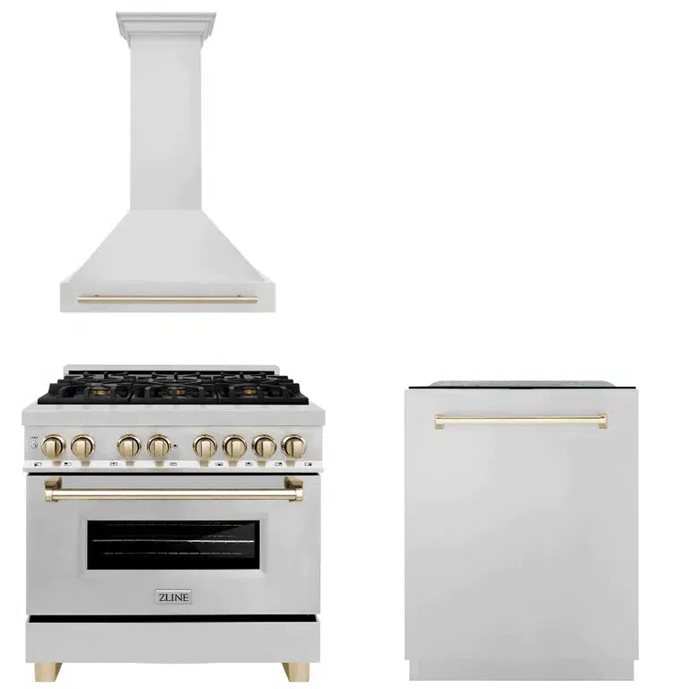 Z-line Kitchen Packages model 3AKP-RARHDWM36-G