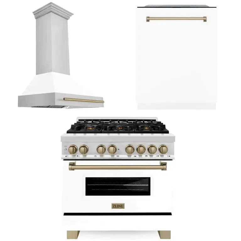 Z-line Kitchen Packages model 3AKP-RARHDWM36-CB