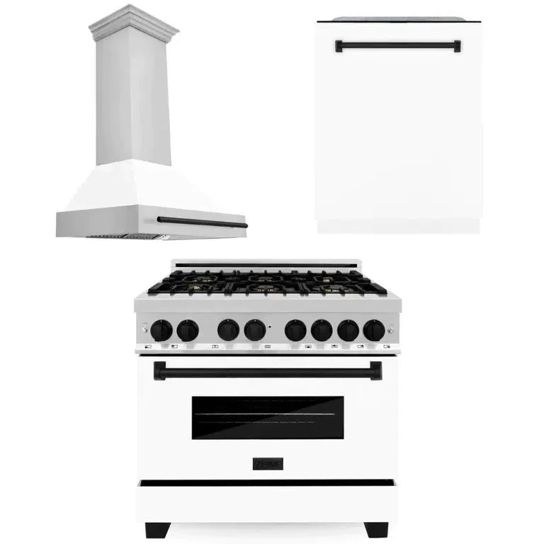 Z-line Kitchen Packages model 3AKP-RARHDWM36-MB