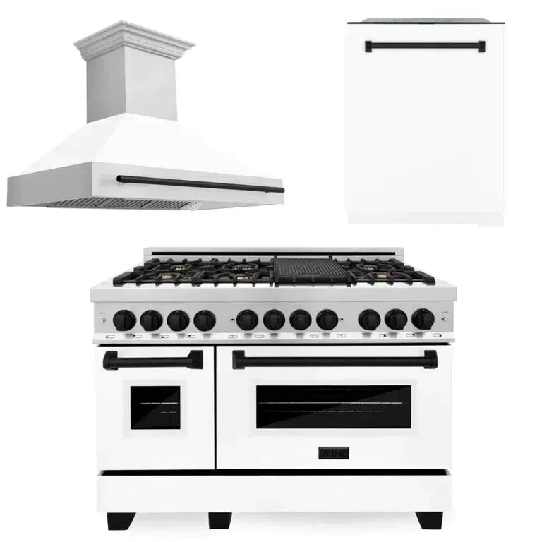 Z-line Kitchen Packages model 3AKP-RARHDWM48-MB