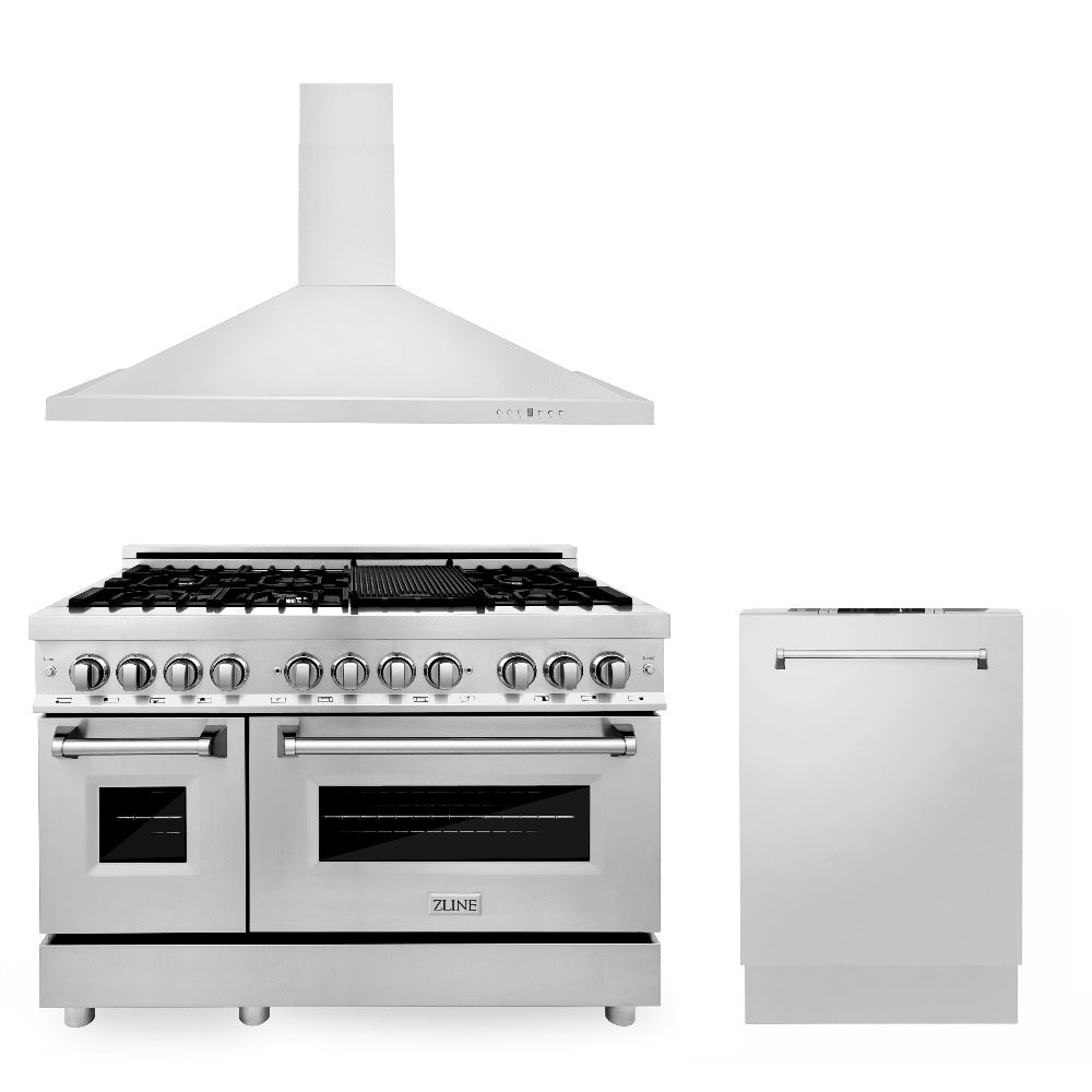 Z-line Kitchen Packages model 3KP-RARH48-DW