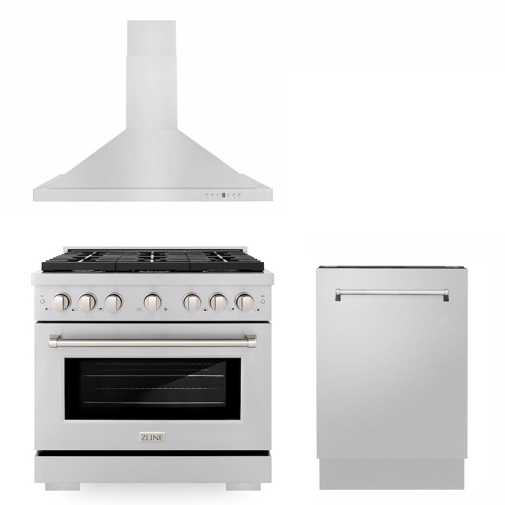 Z-line Kitchen Packages model 3KP-SGRRH36-DWV