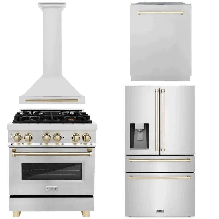 Z-line Kitchen Packages model 4AKPR-RARHDWM30-G