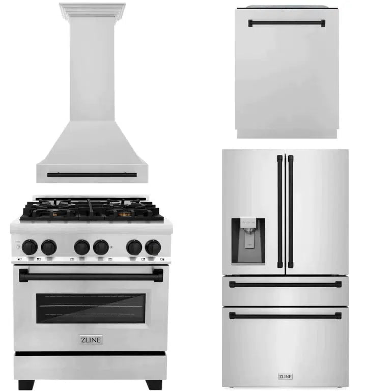 Z-line Kitchen Packages model 4AKPR-RARHDWM30-MB