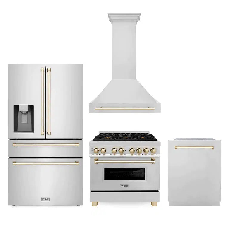 Z-line Kitchen Packages model 4AKPR-RARHDWM36-G