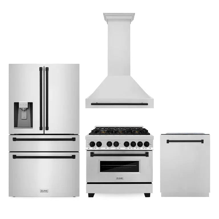 Z-line Kitchen Packages model 4AKPR-RARHDWM36-MB