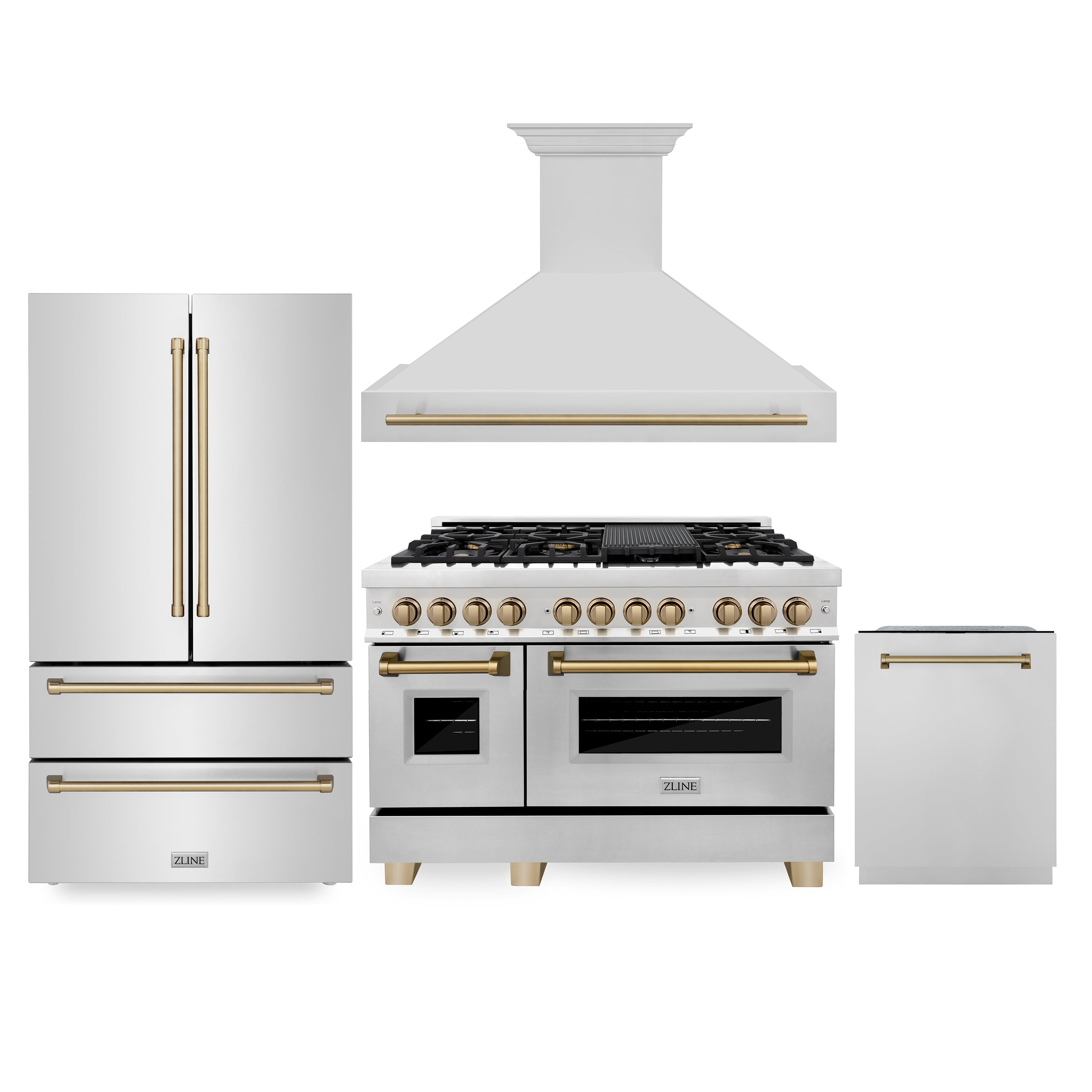 Z-line Kitchen Packages model 4KAPR-RARHDWM48-CB