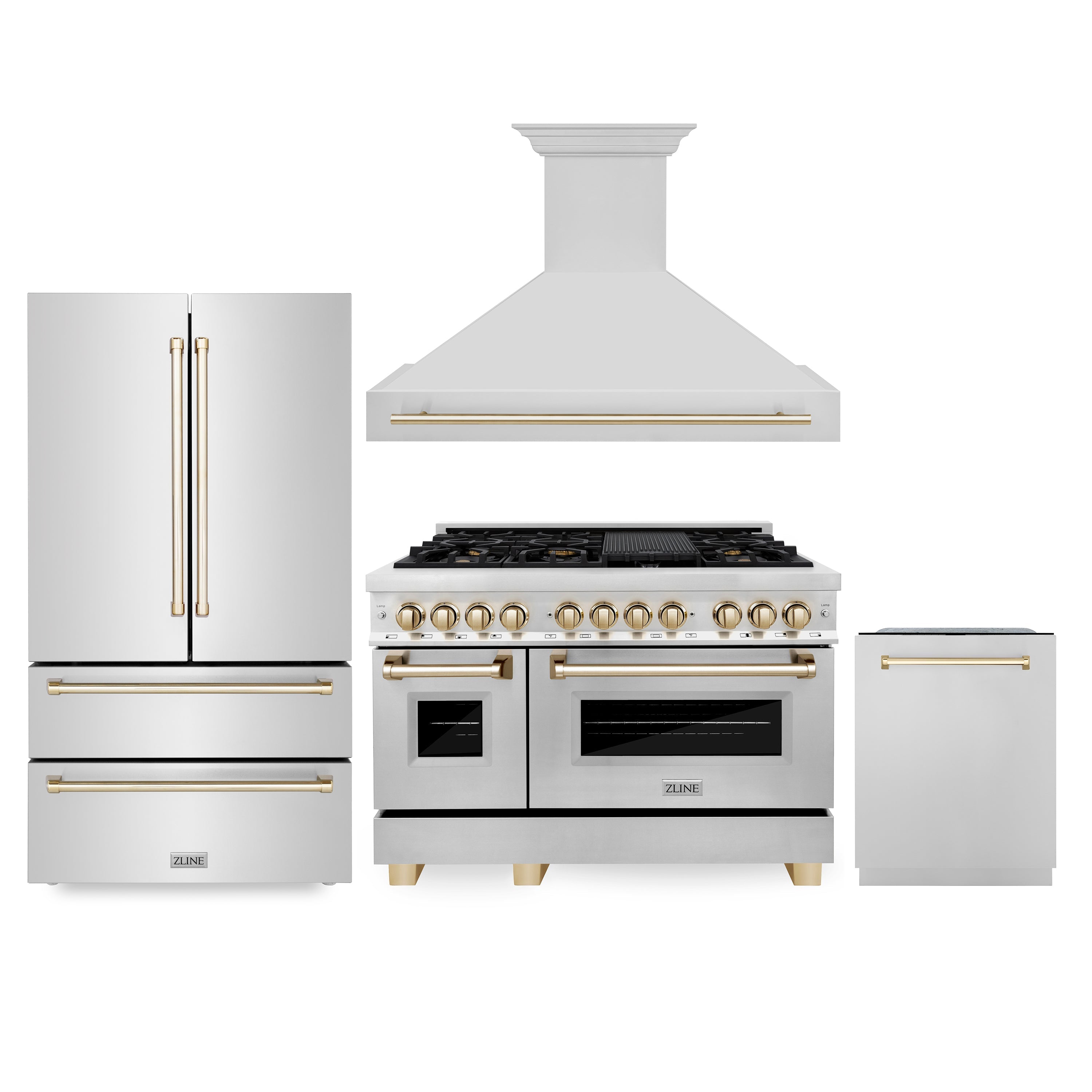 Z-line Kitchen Packages model 4KAPR-RARHDWM48-G