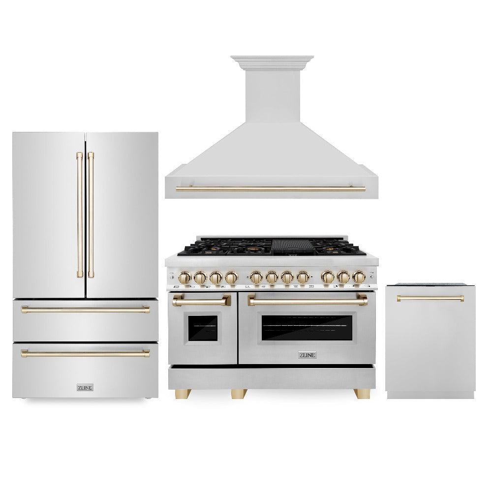 Z-line Kitchen Packages model 4KAPR-RARHDWM48-G