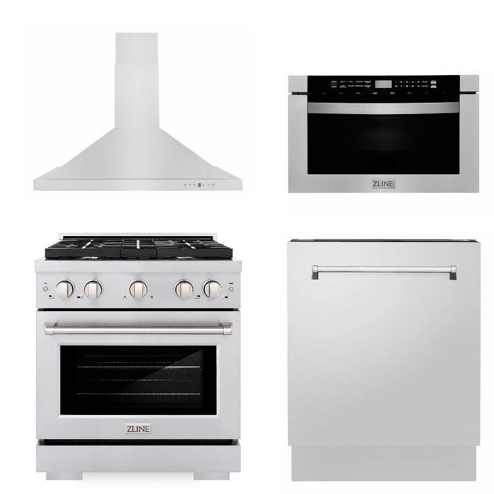 Z-line Kitchen Packages model 4KP-SGRRH30-MWDWV