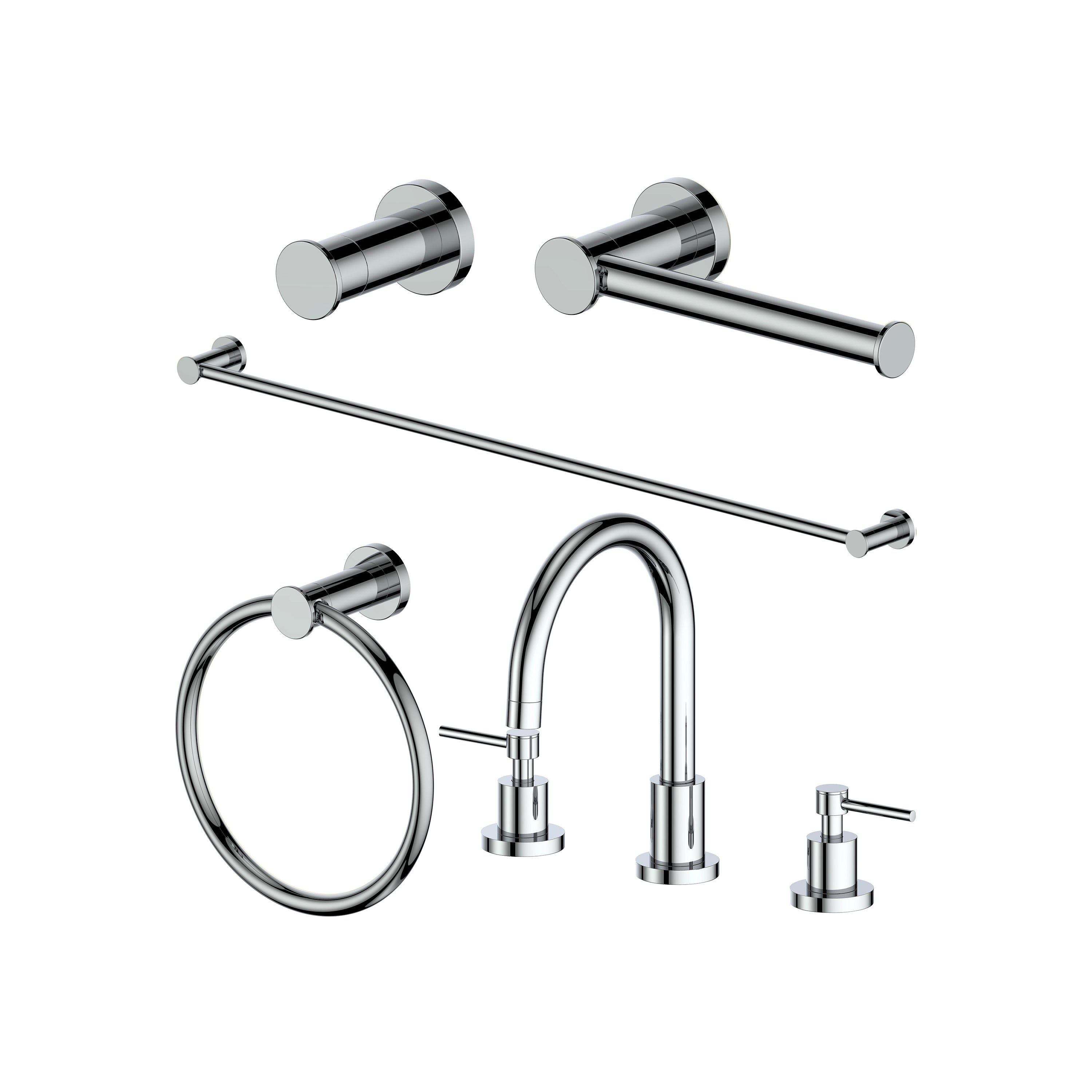 Z-line Bathroom Hardware Sets model 5BP-EMBYACCF-PG