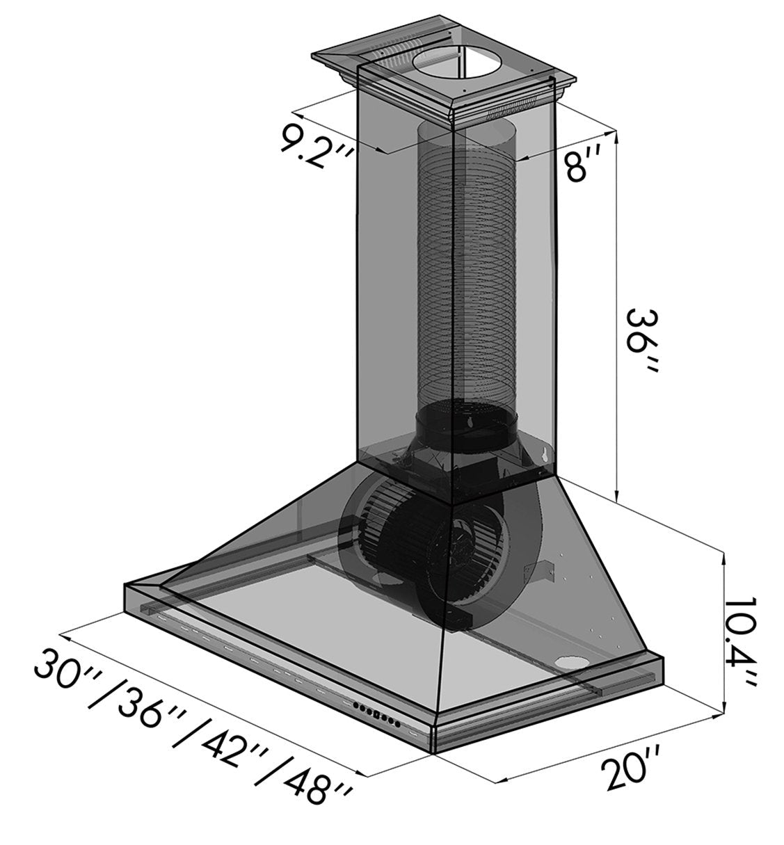Z-line Range Hood Accessories model 8KBB-E
