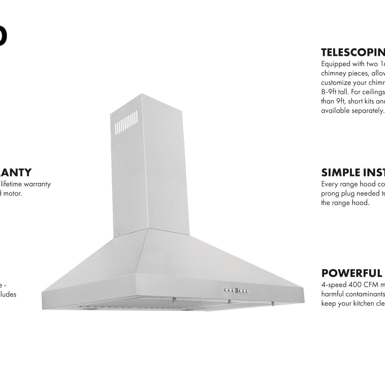 Z-line Range Hoods model KL2-48