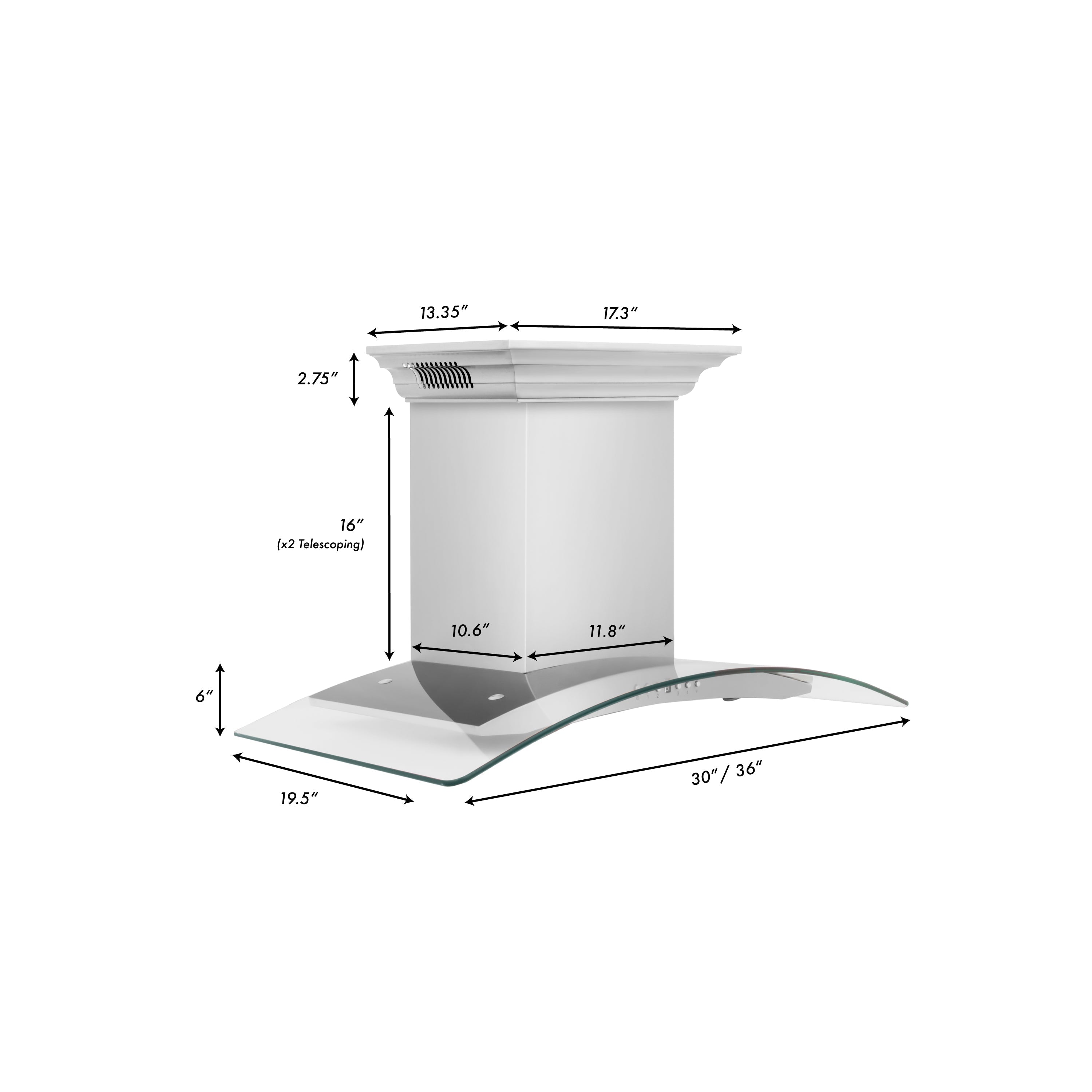 Z-line Range Hoods model KL3iCRN-BT-42