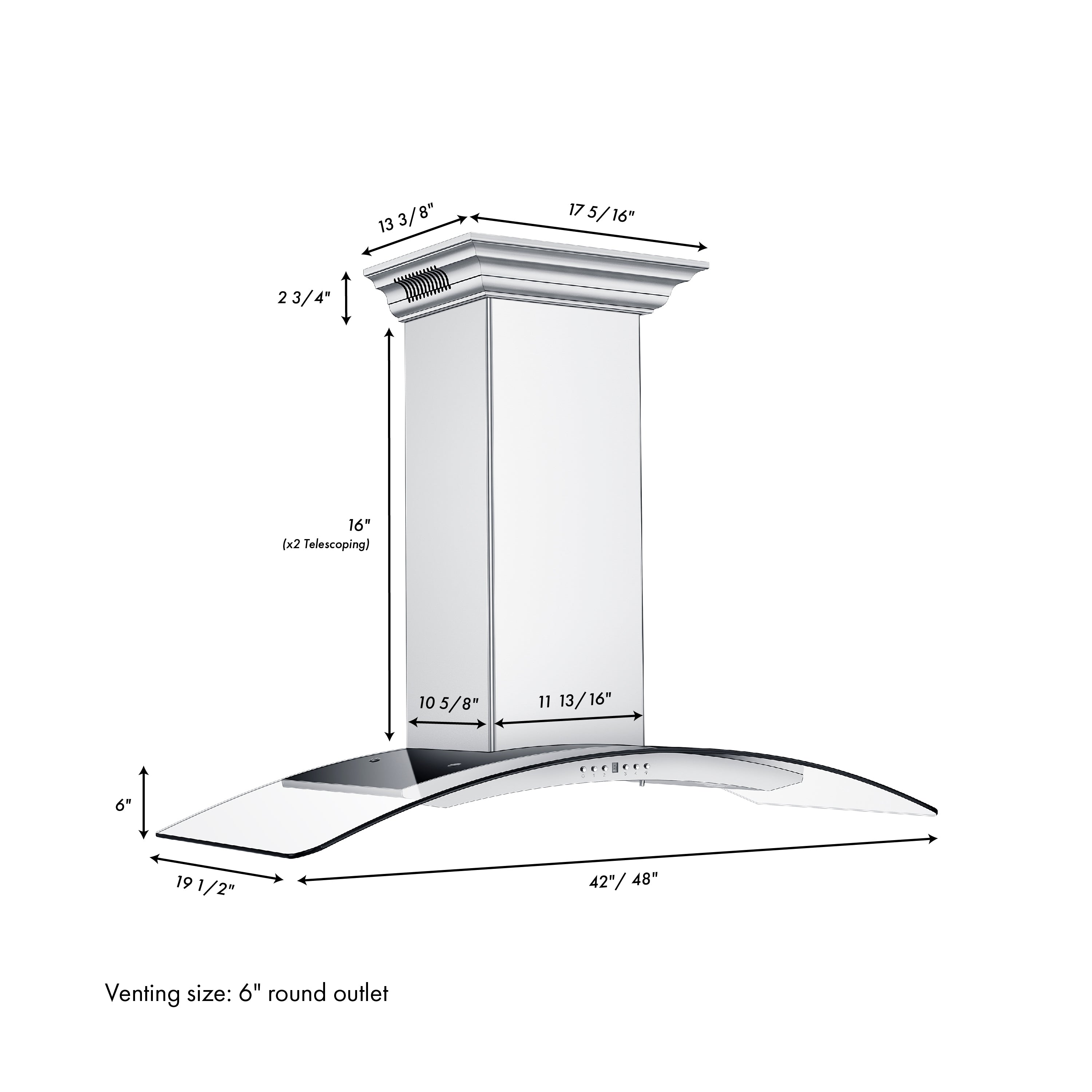 Z-line Range Hoods model KL3iCRN-BT-36