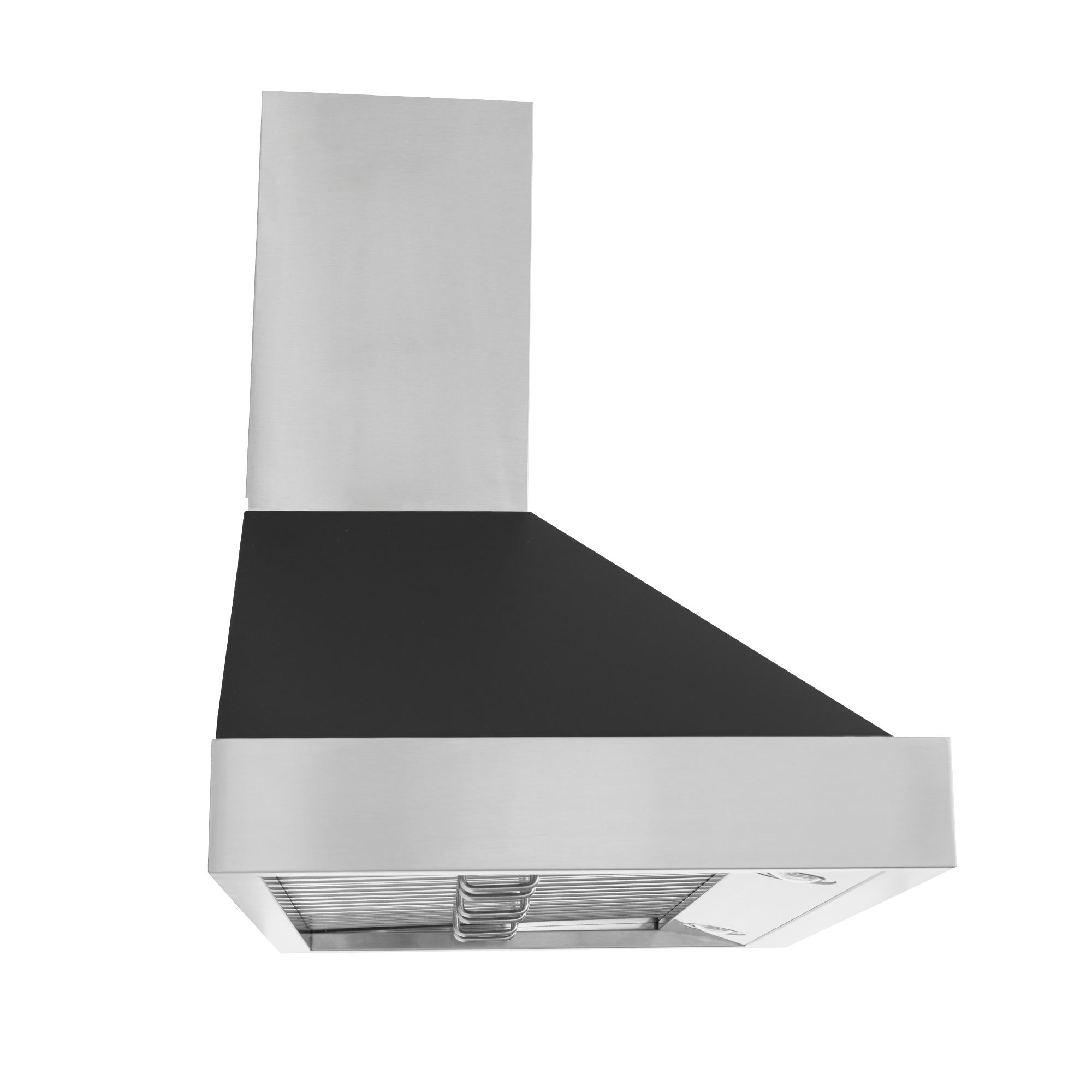 The Proline King Air Range Hood: modern, in 3 finishes, 550/1200 CFM wall-mount. ProlineRangeHoods.com.