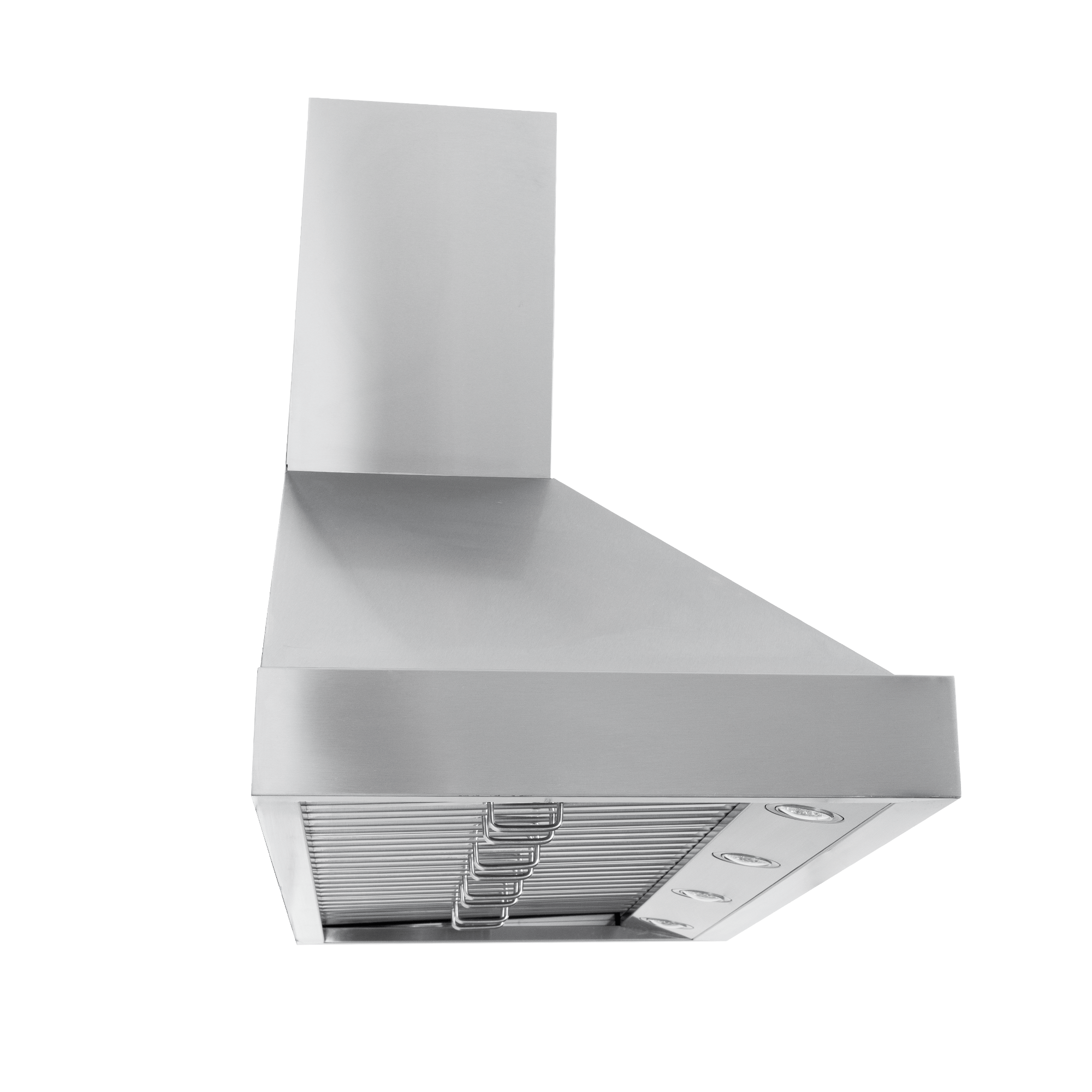 Proline King Air stainless range hood, wall-mounted, built-in lights, Dream Home Series. ProlineRangeHoods.com.