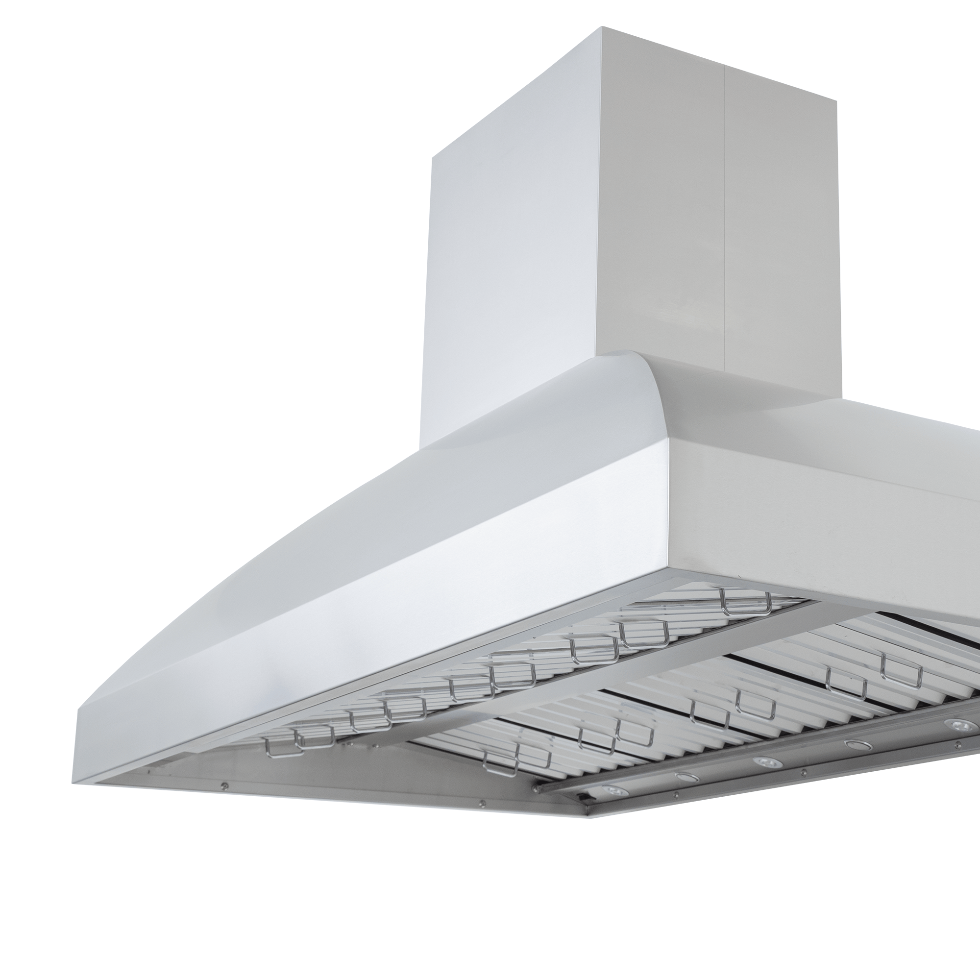 The Proline PLGI BBQ Pro Island Hood, 304 steel, 2000 CFM—outdoor kitchens. ProlineRangeHoods.com. White background.