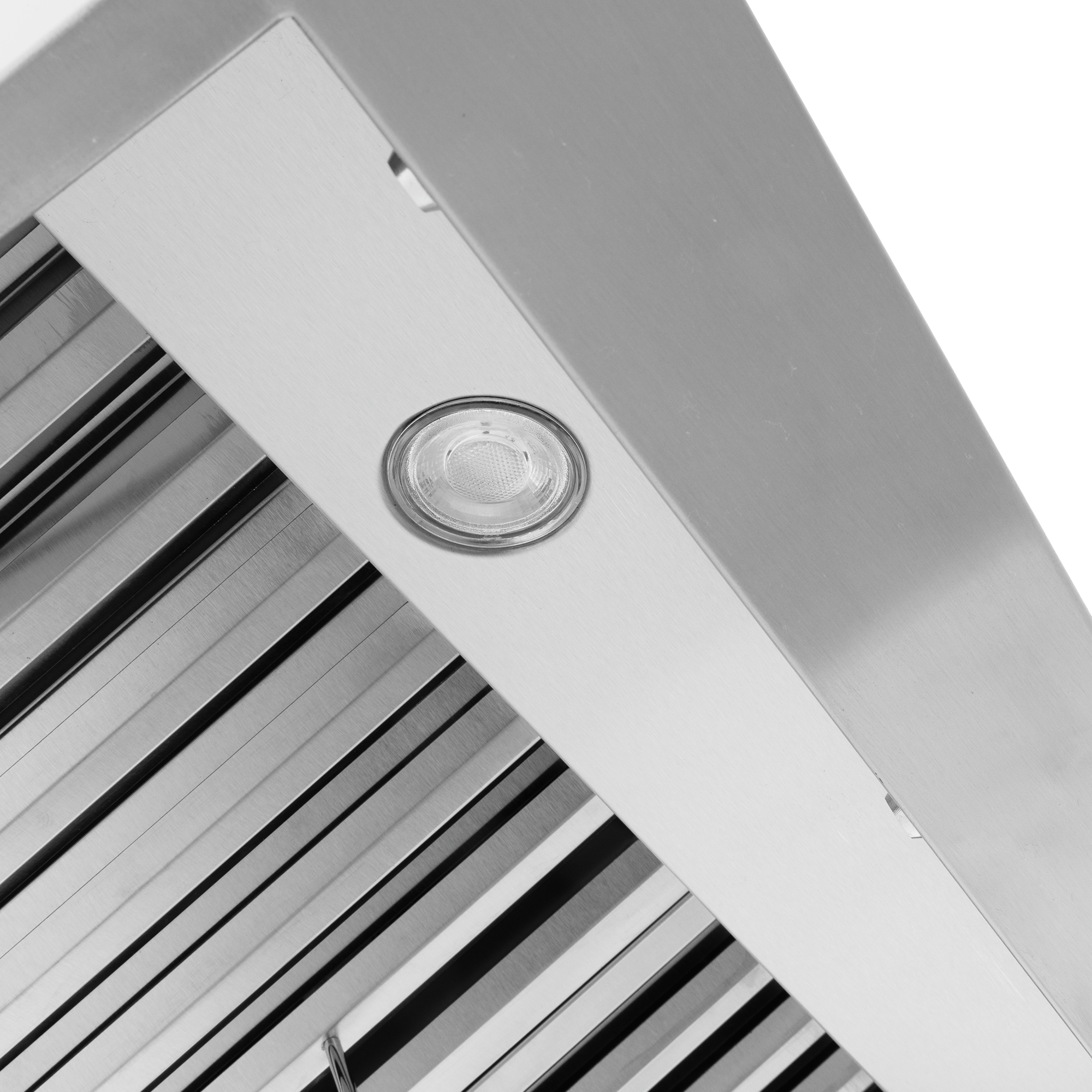 Proline PLJW 102 under cabinet stainless range hood with light, 1000 CFM, ductless option. ProlineRangeHoods.com.