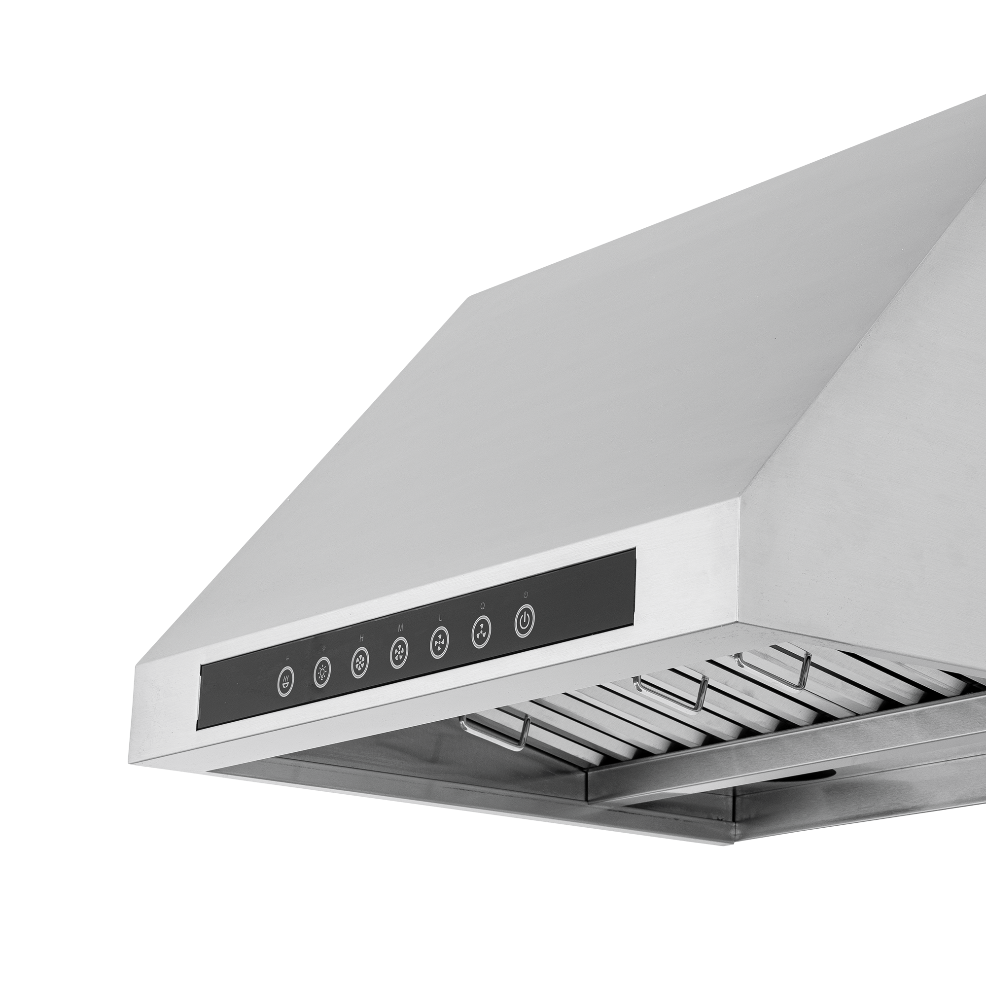 Proline PLJW 102 Range Hood: stainless steel, 1000 CFM, ductless option, control panel—ProlineRangeHoods.com.