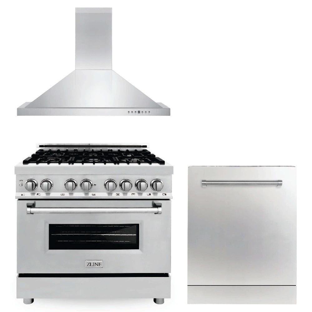 Z-line Kitchen Packages model 3KP-RARH36-DW