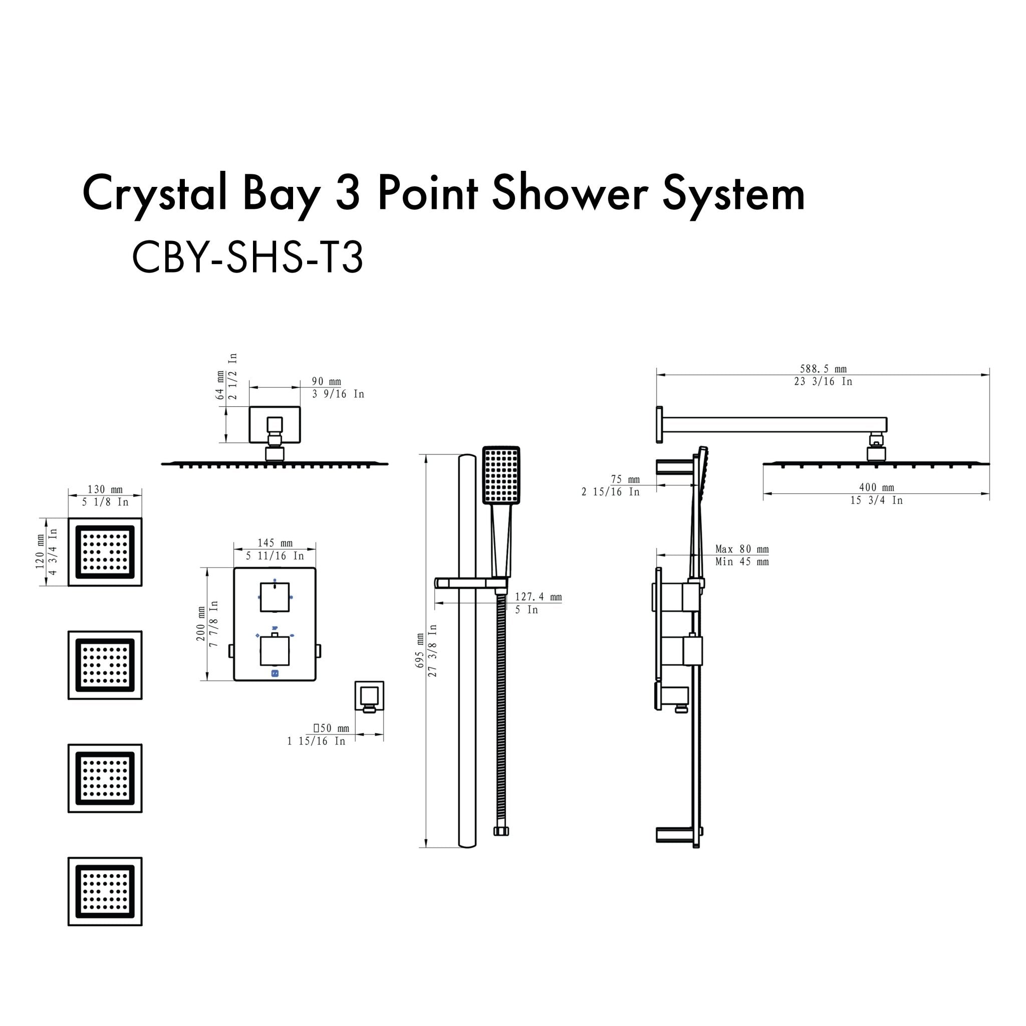 Z-line Shower Systems | Shower Faucet model BLS-SHF-BN