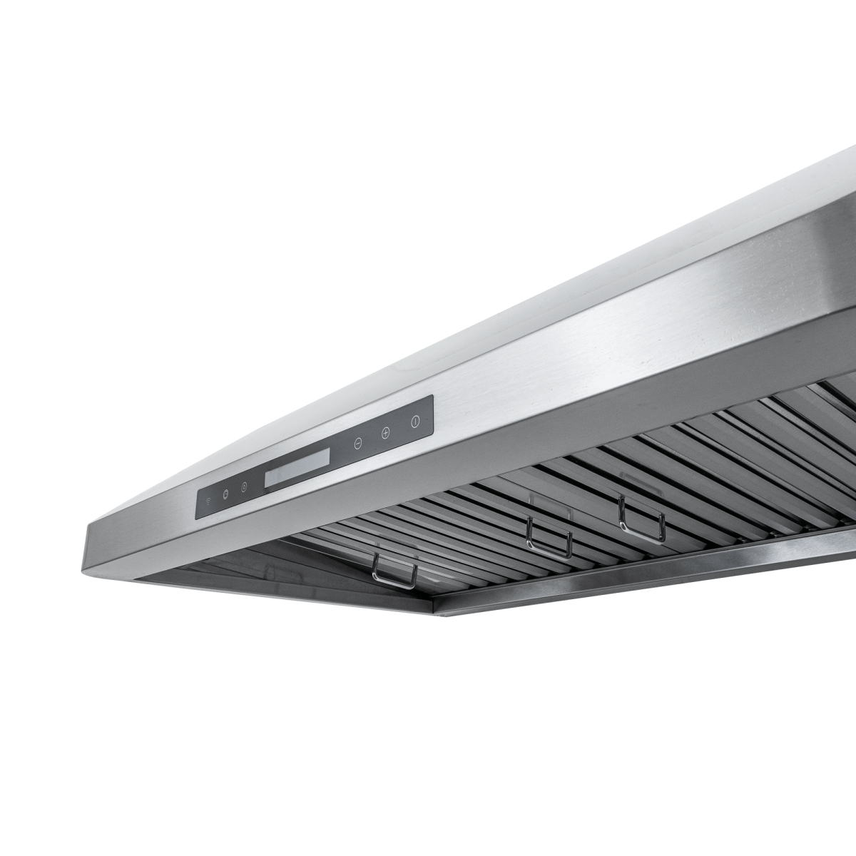 Proline PLJW 113 under cabinet vent hood, 900 CFM, modern controls, ductless option. ProlineRangeHoods.com.
