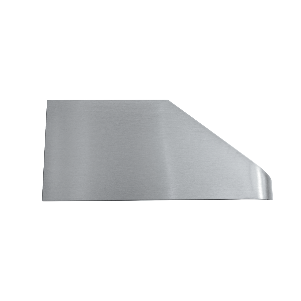 PLJW 120 Under Cabinet Range Hood, stainless steel, slanted edge, 900/1800 CFM. ProlineRangeHoods.com. White background.