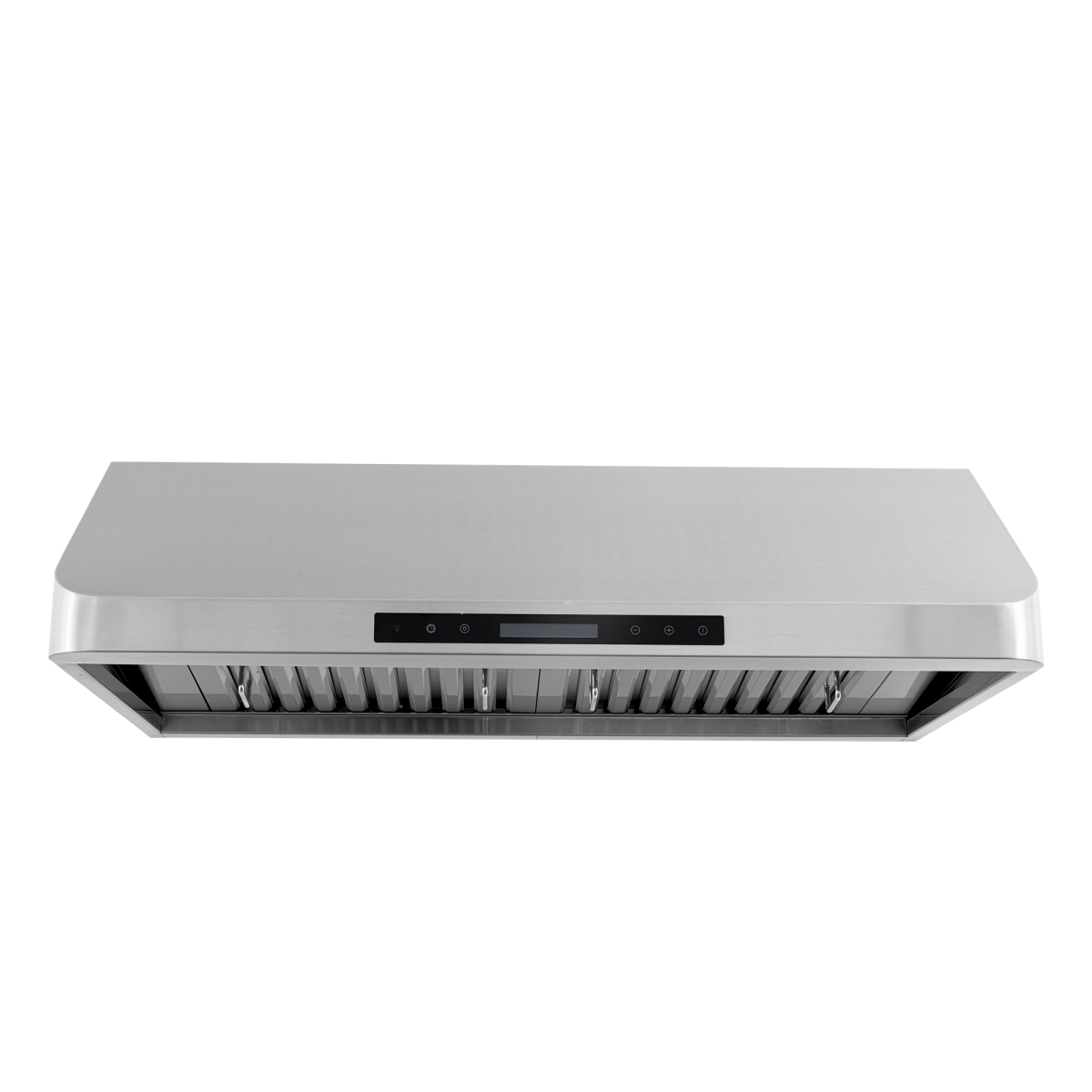 Proline PLJW 120 Range Hood, stainless steel, 900/1800 CFM, digital controls, ductless option. ProlineRangeHoods.com.