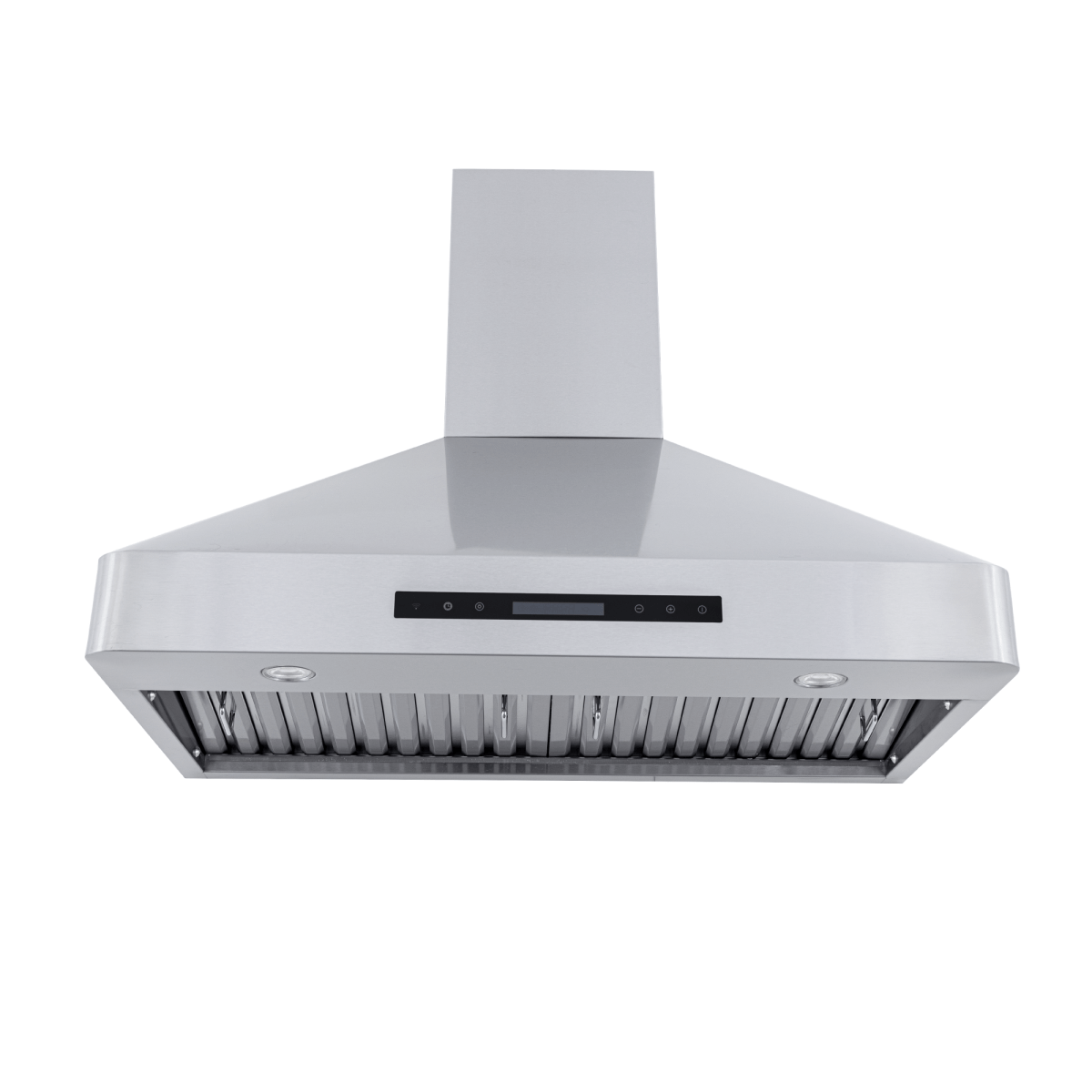 Proline PLJW 130 Range Hood: stainless steel, front controls, LED lights, 900/1200 CFM. ProlineRangeHoods.com.